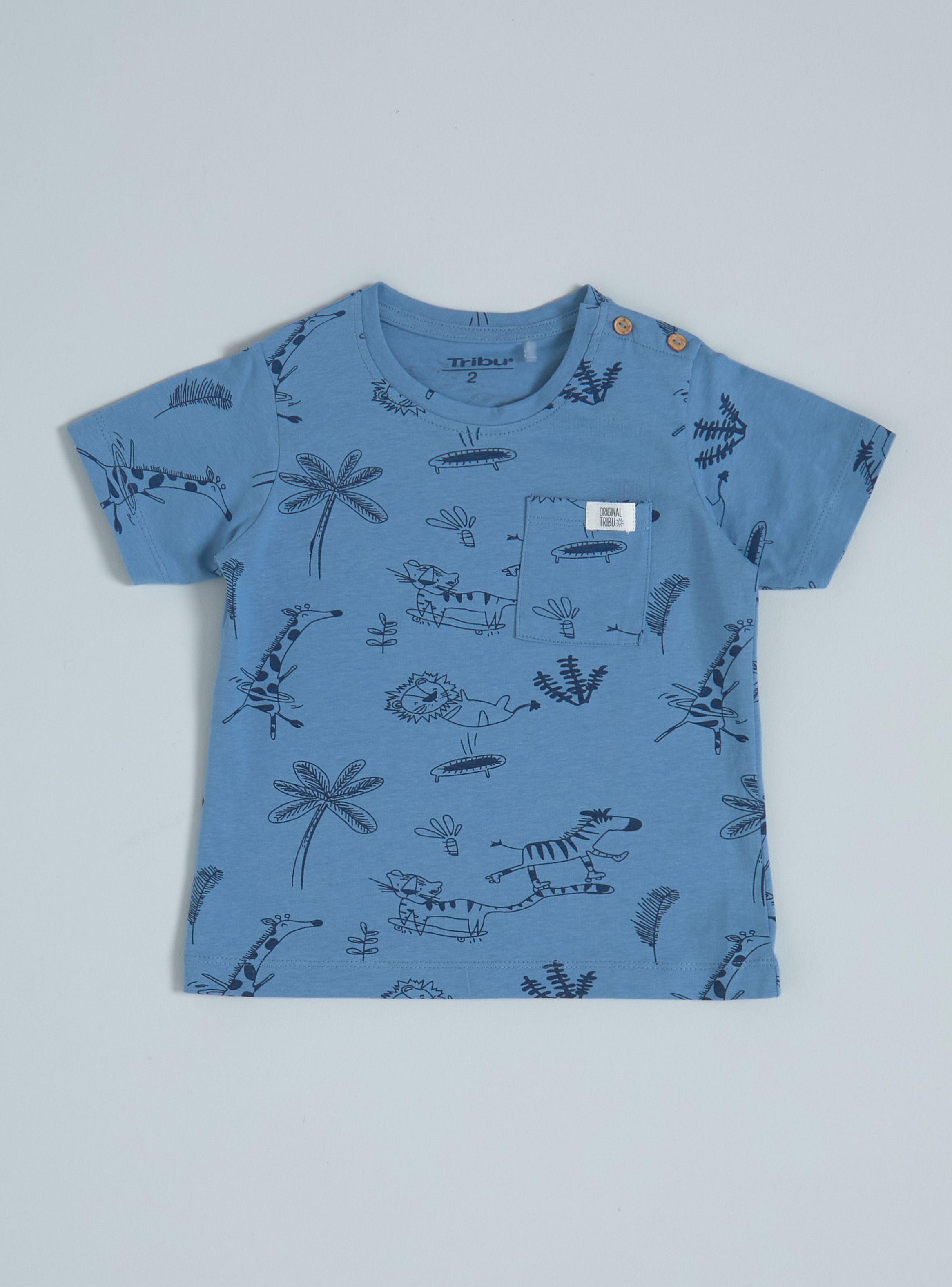 Polera Estampada con Bolsillo-0