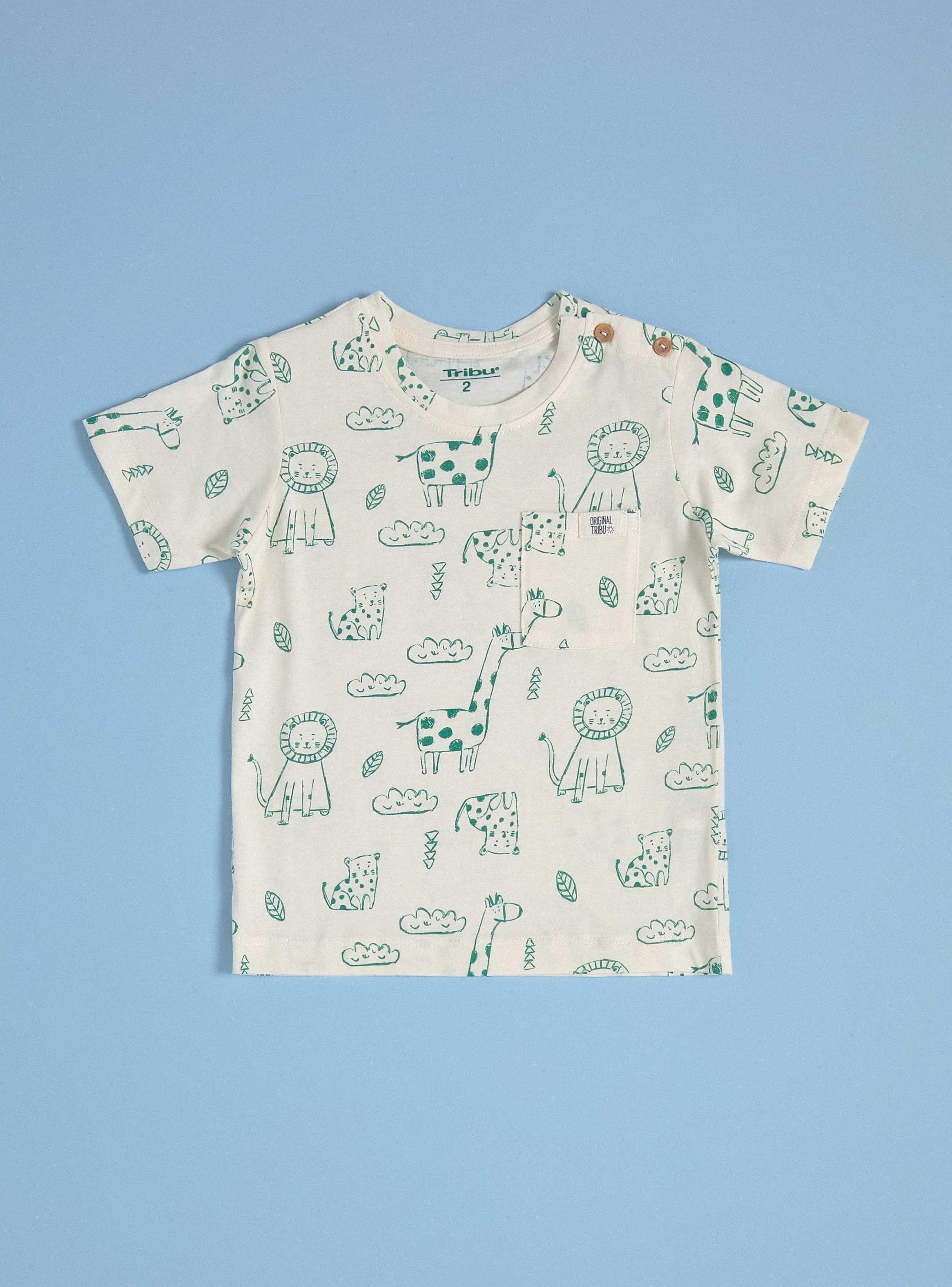 Polera Estampada con Bolsillo-0
