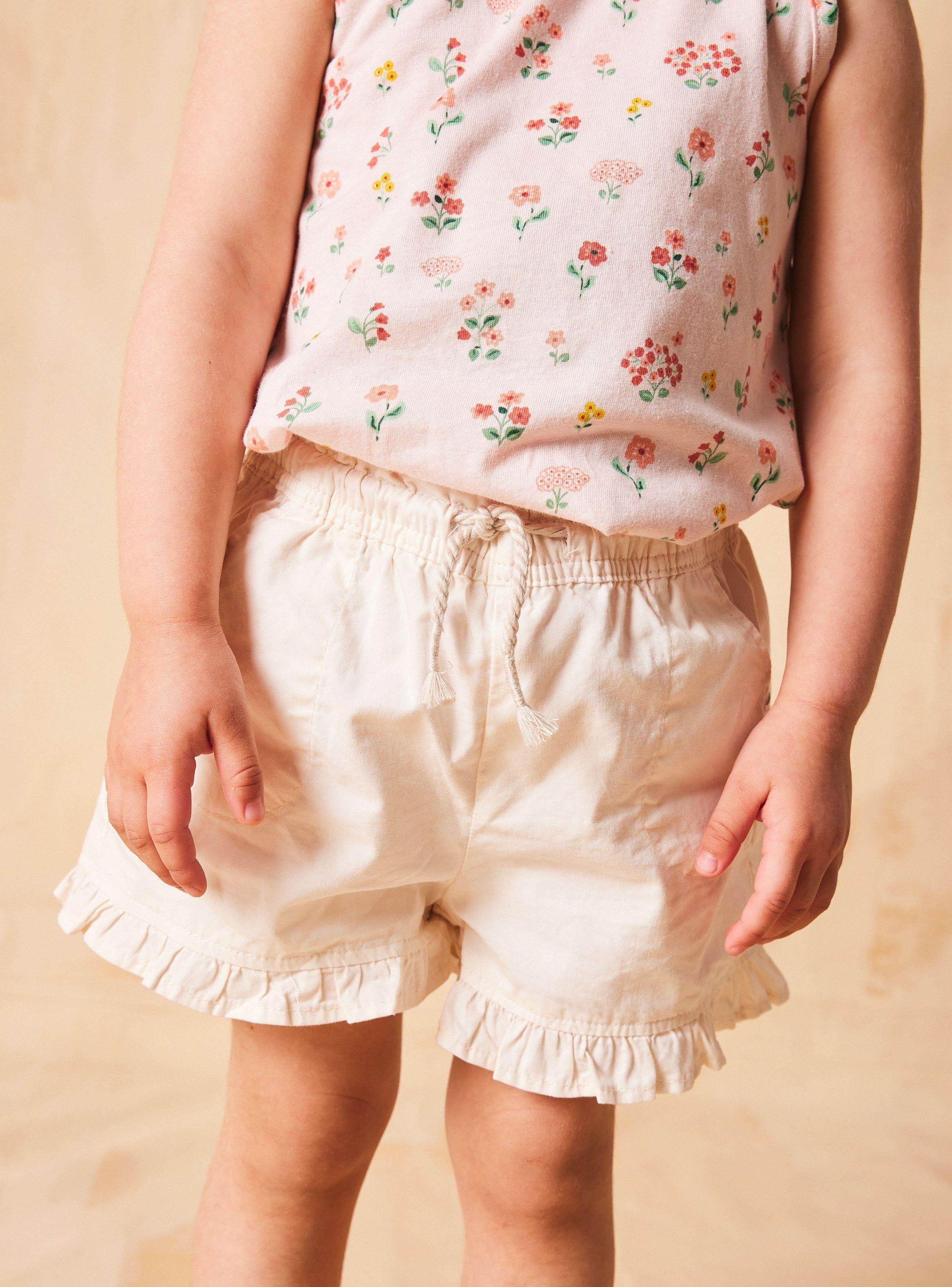 Short con Cintura Ajustable y Vuelos-1