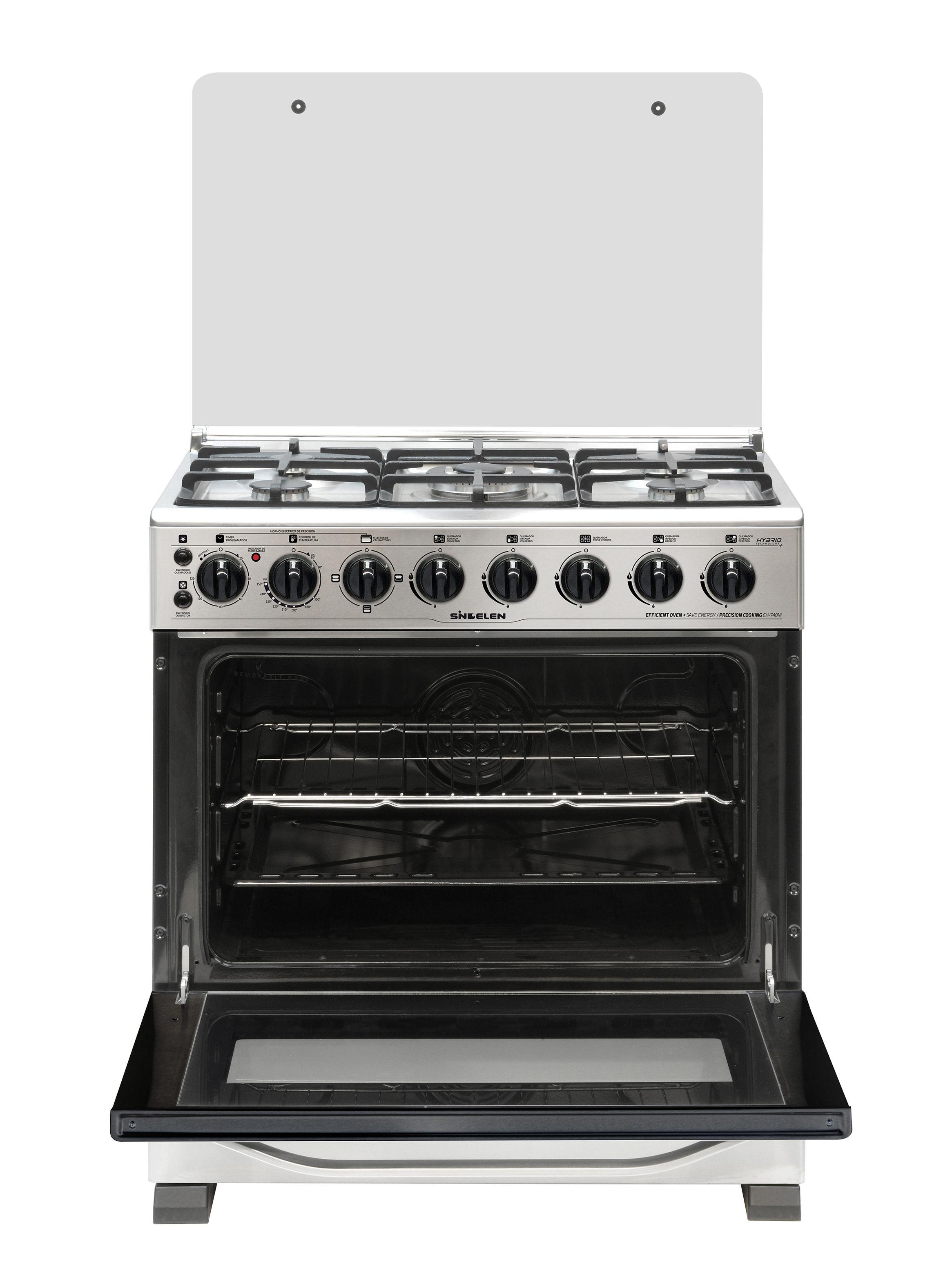 Cocina a Gas Híbrida 5 Quemadores CH-740NI Horno Convección-1