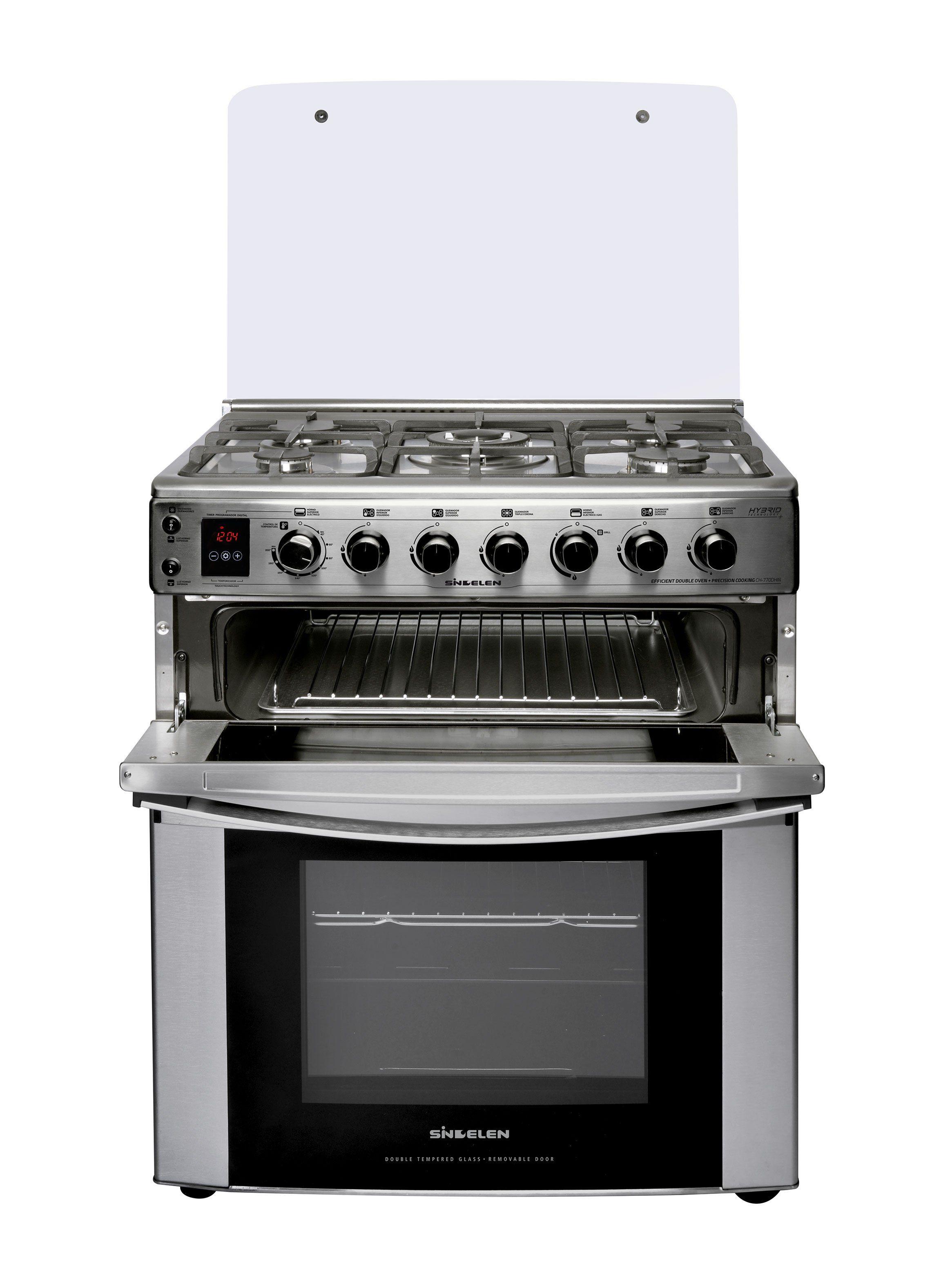 Cocina a Gas 5 Quemadores Doble Horno Híbrida CH-770DHIN-2