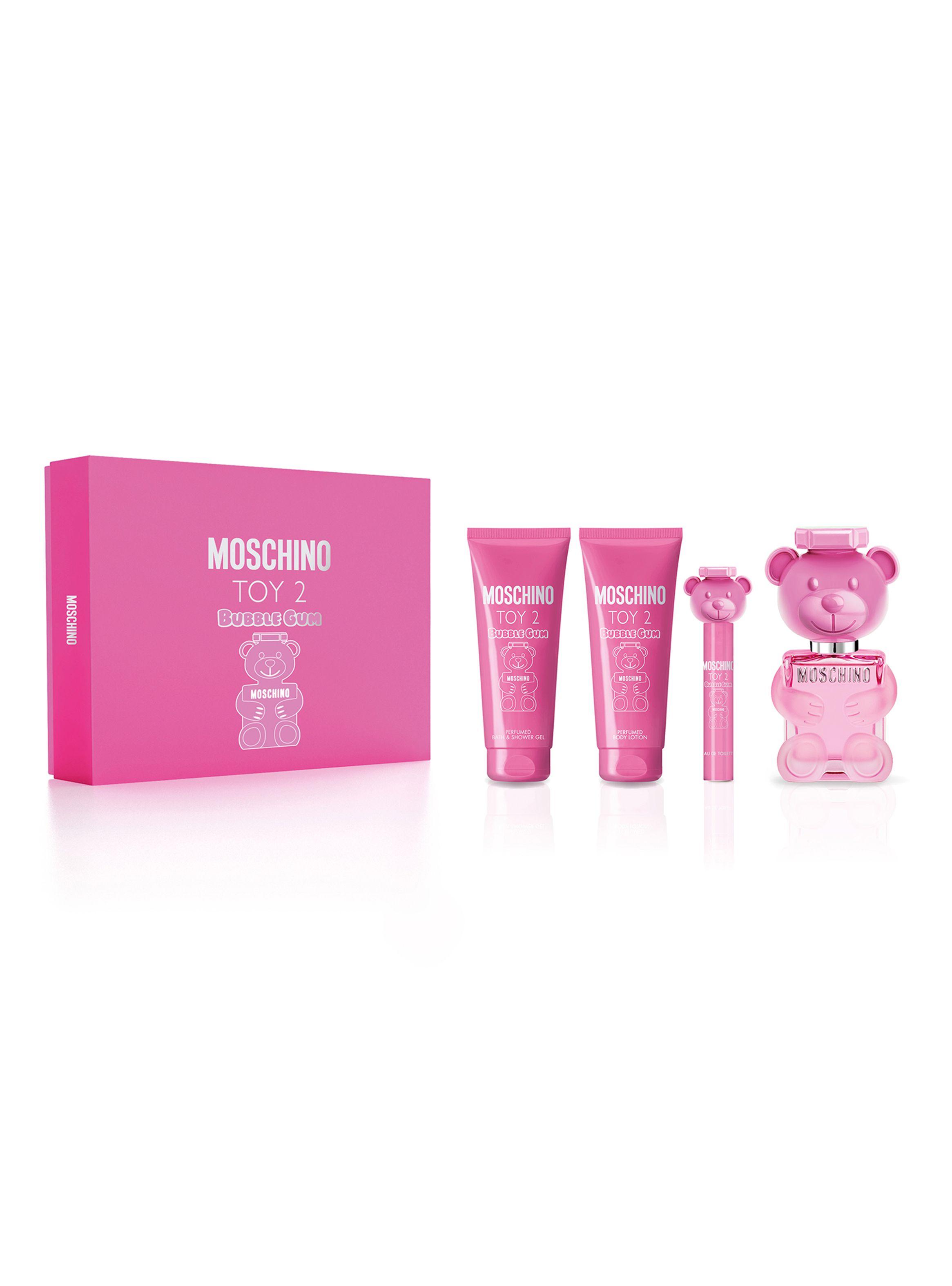 Set Perfume Toy 2 Bubblegum EDT Mujer 100 ml + Shower Gel 100 ml + Body Lotion 100 ml + Travel Spray 10 ml Moschino-0