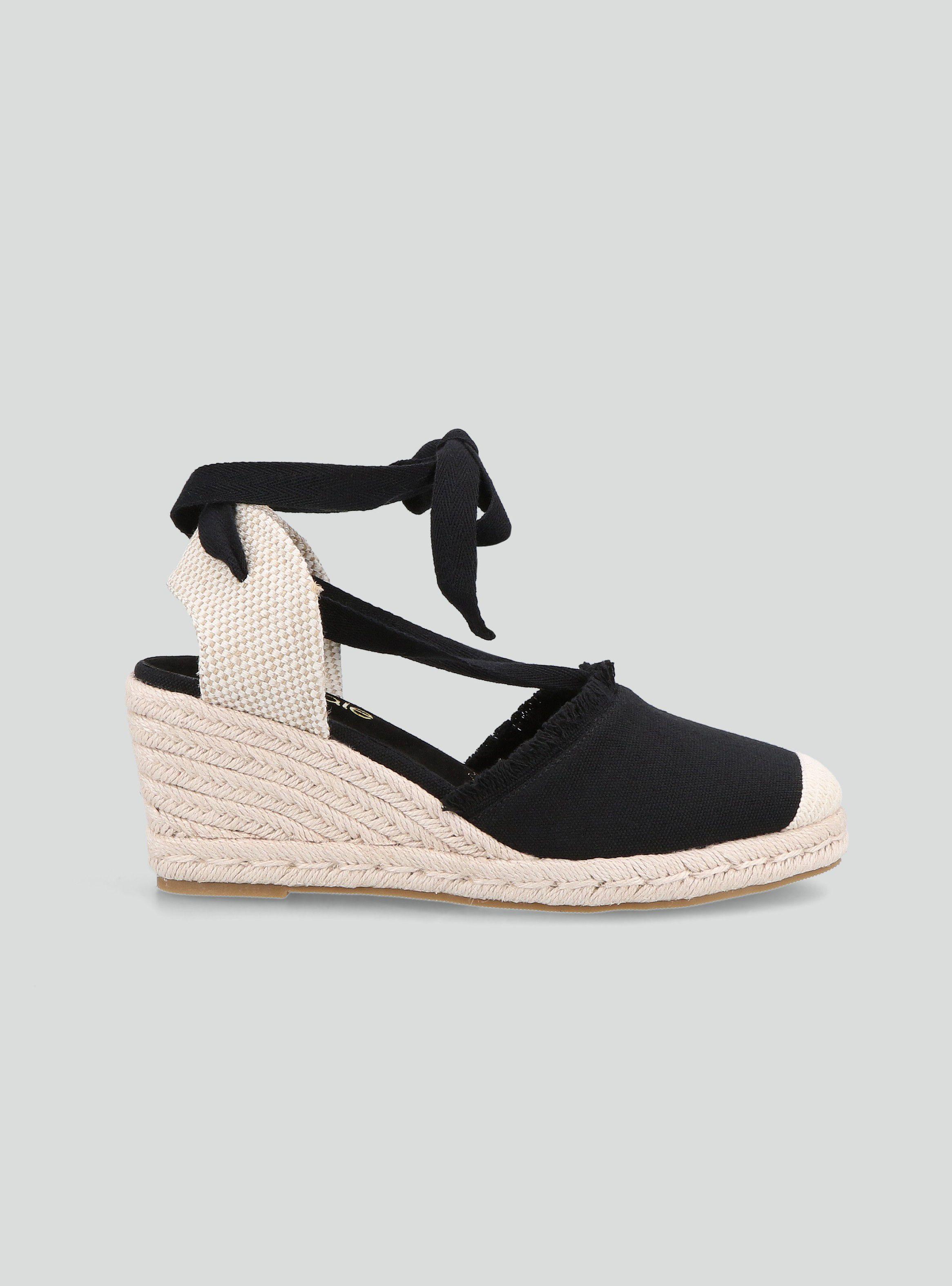 Alpargata Cuña y Amarra al Talón Mujer-1