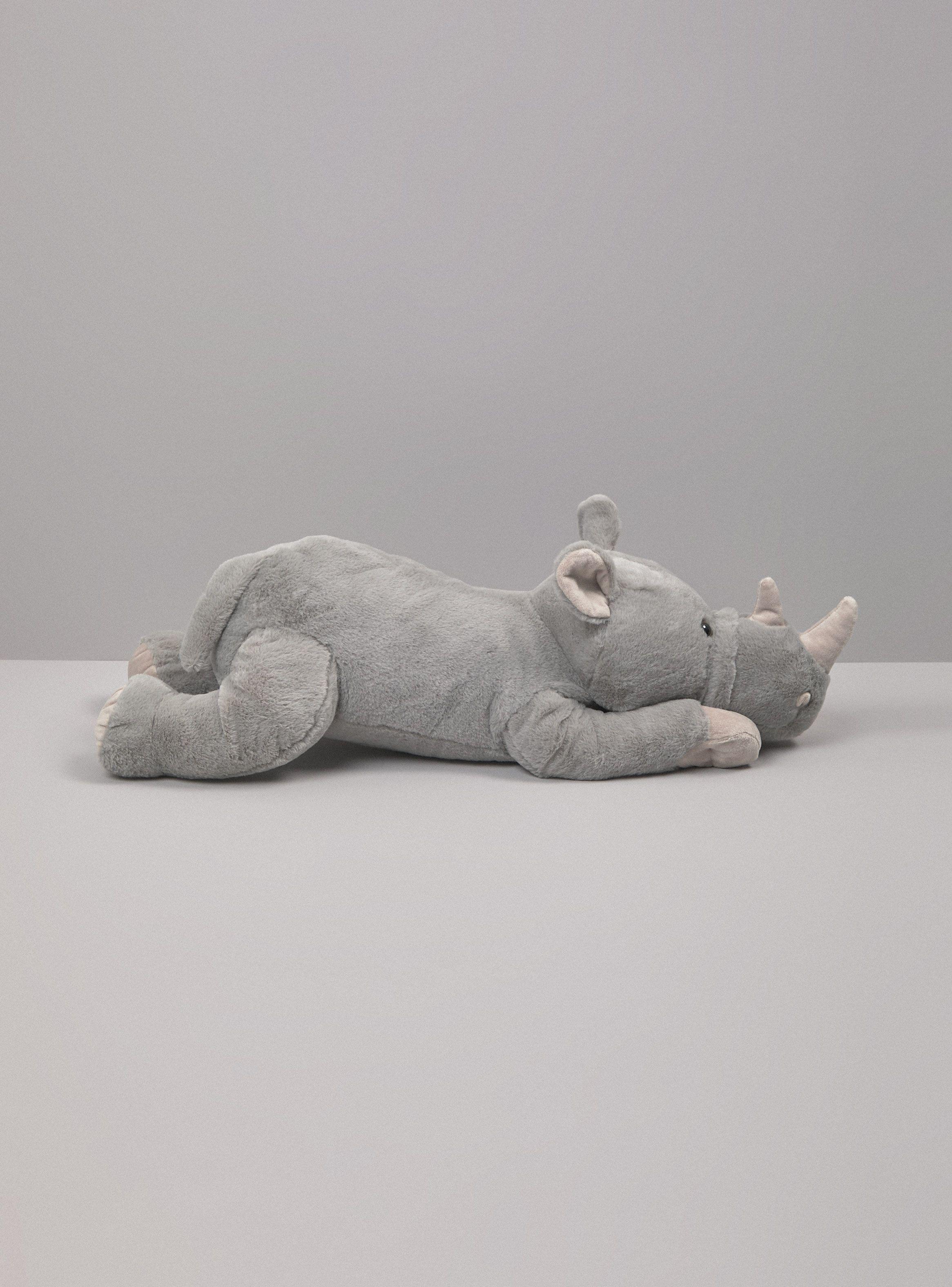 Peluche Rinoceronte Acostado  60 cm-1
