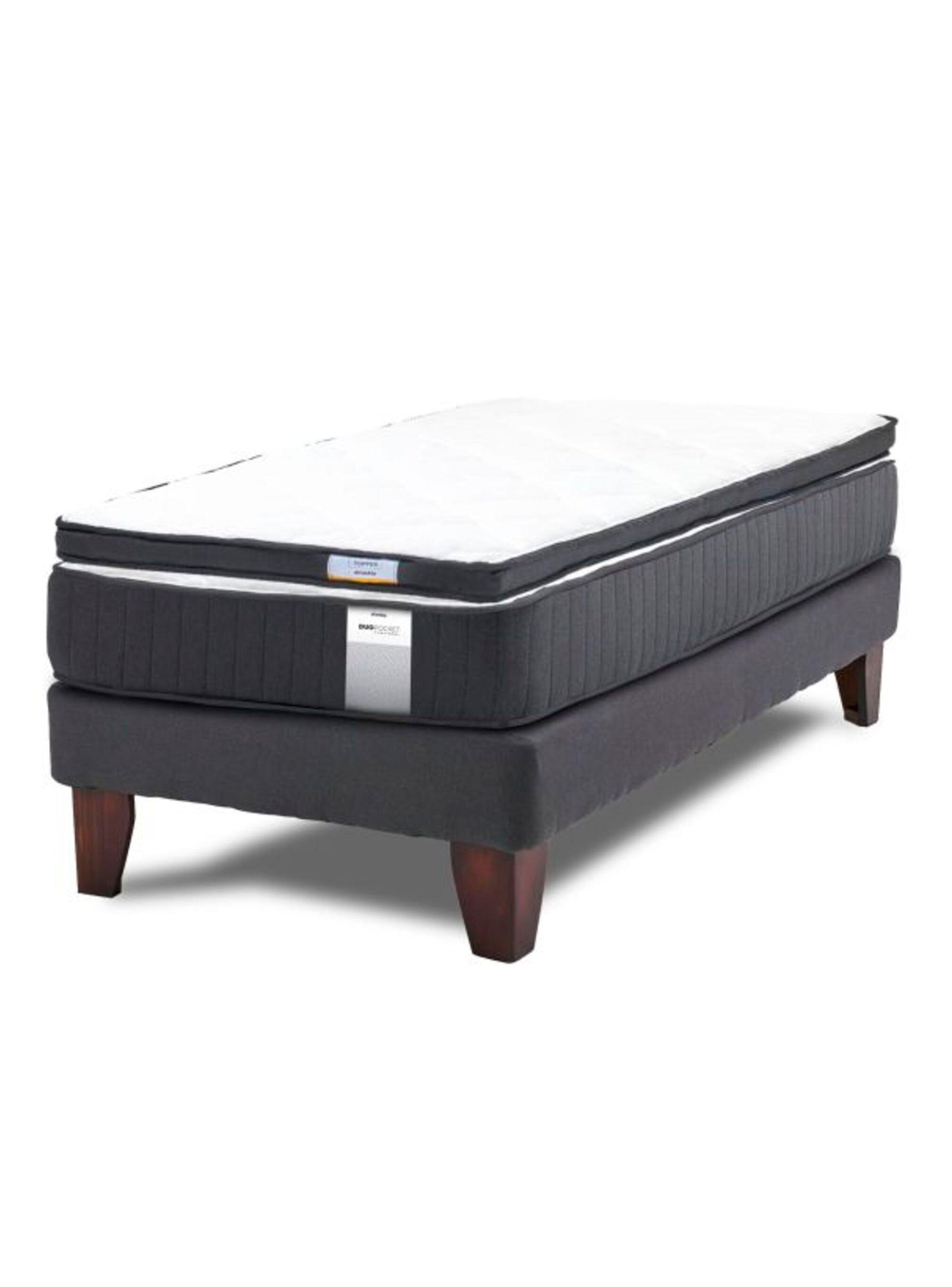 Cama Europea Dúo Pocket 1 Plaza + Topper-0