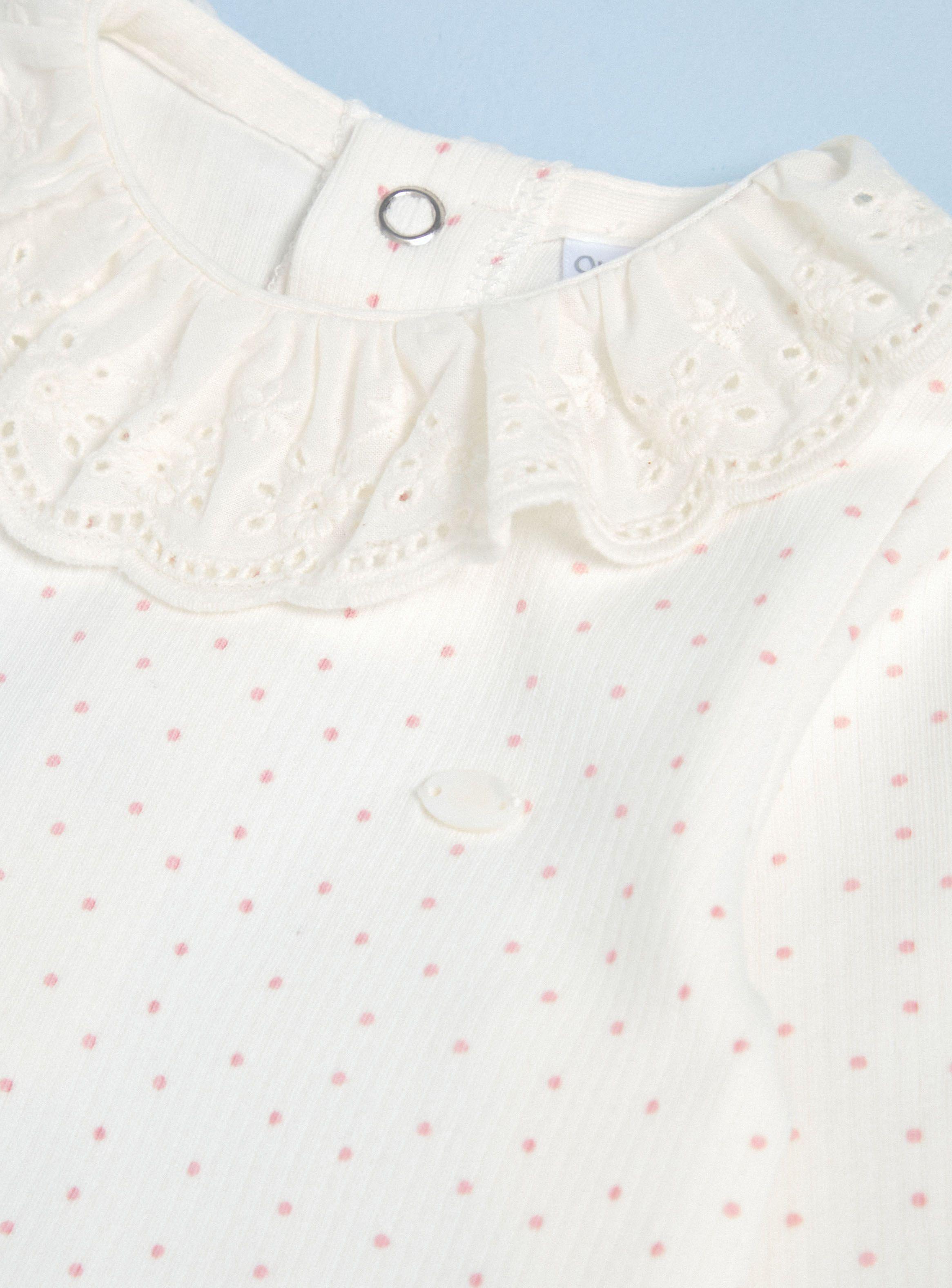 Enterito con Cuello de Broderie y Estampado-2