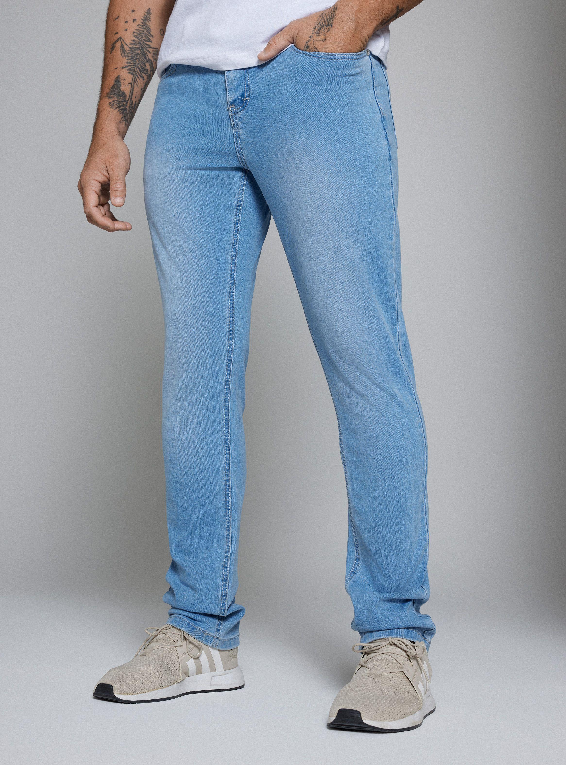 Jeans Focalizado Slim Fit Tiro Medio-0