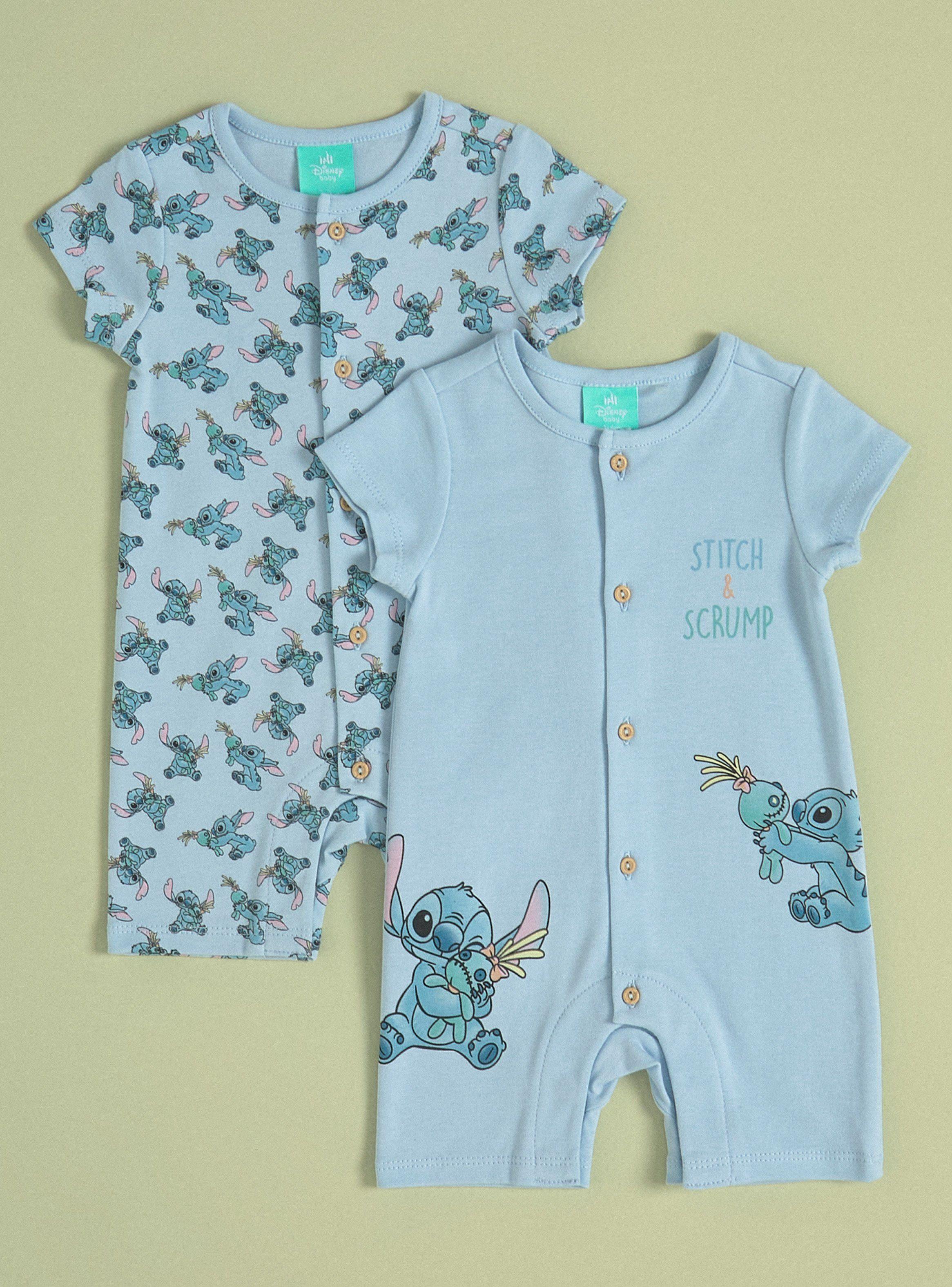 Pijama Bipack Bebé Body Angel & Stitch Disney-0