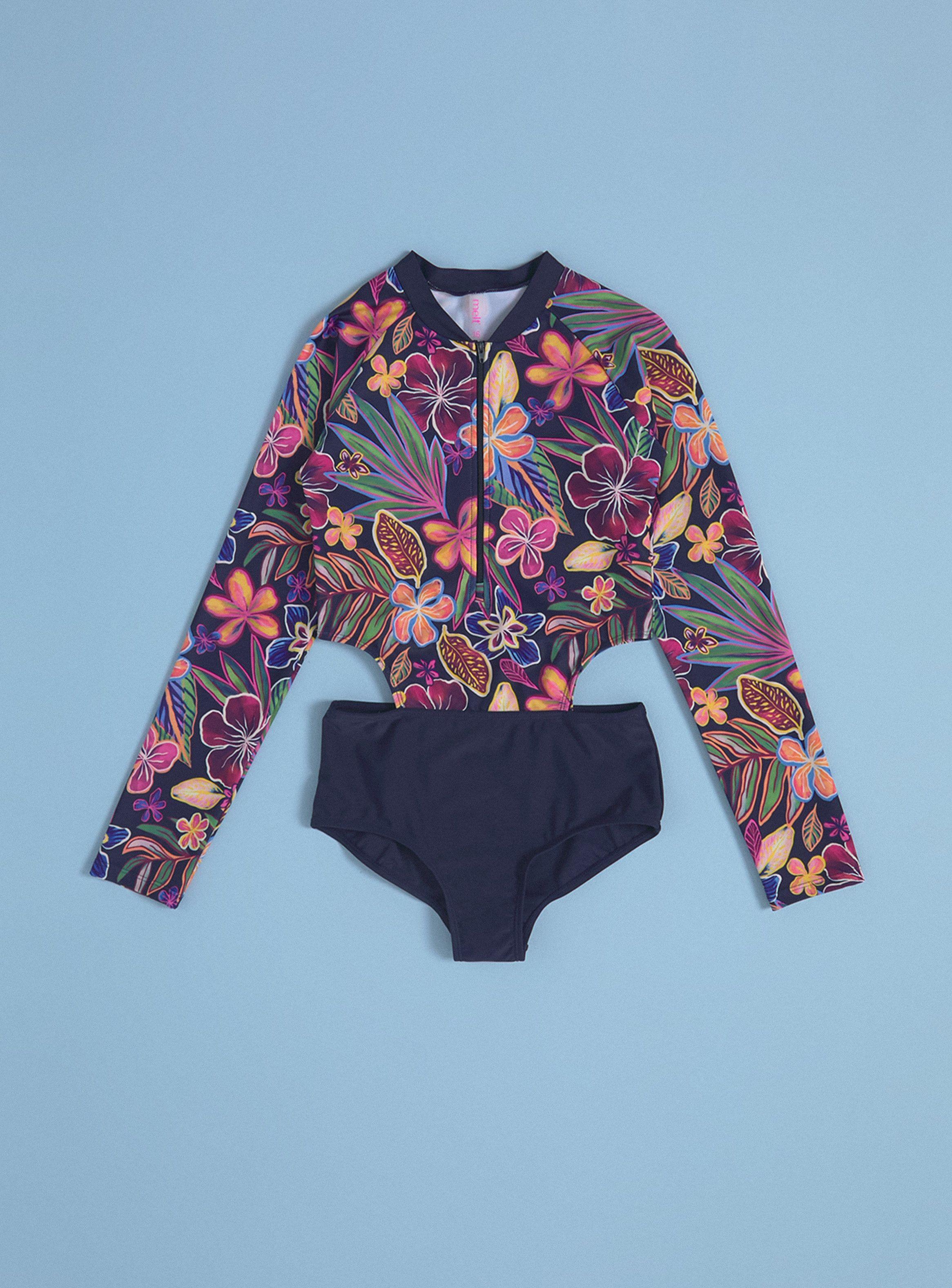 Traje de Baño Enterito Cut Out Estampado-2