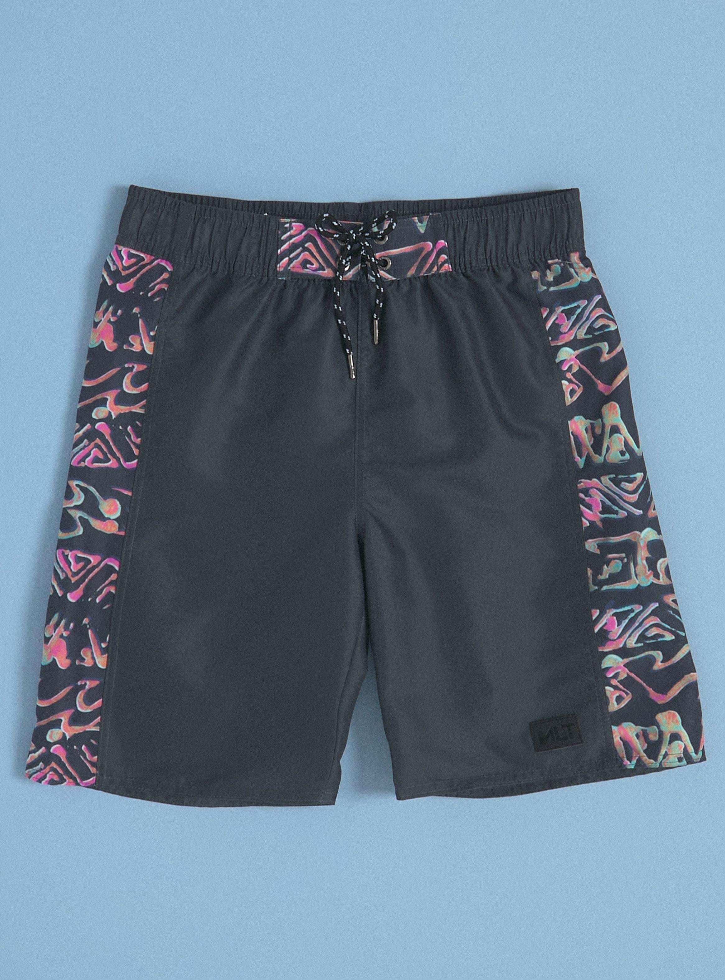 Traje de Baño Tipo Boardshort Estampado en Costados-0