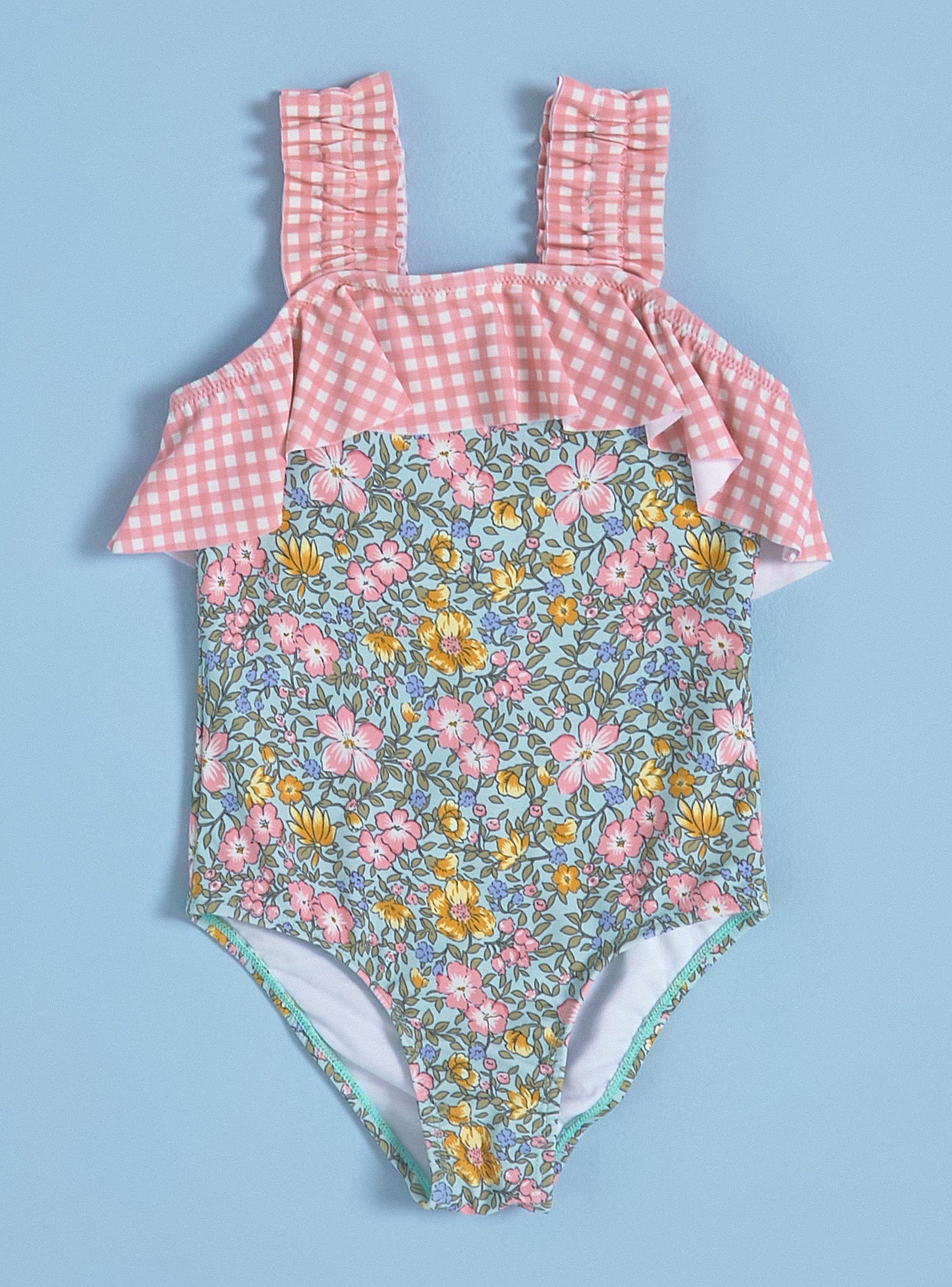 Traje de Baño Tirantes Elasticos y Vuelos-0