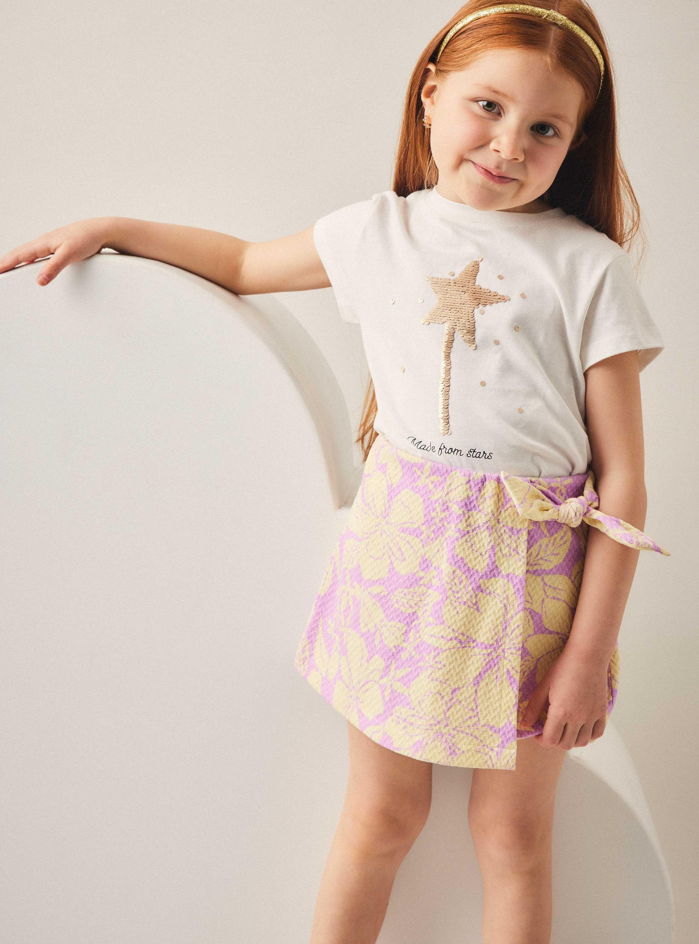 Short Falda Estampada-0