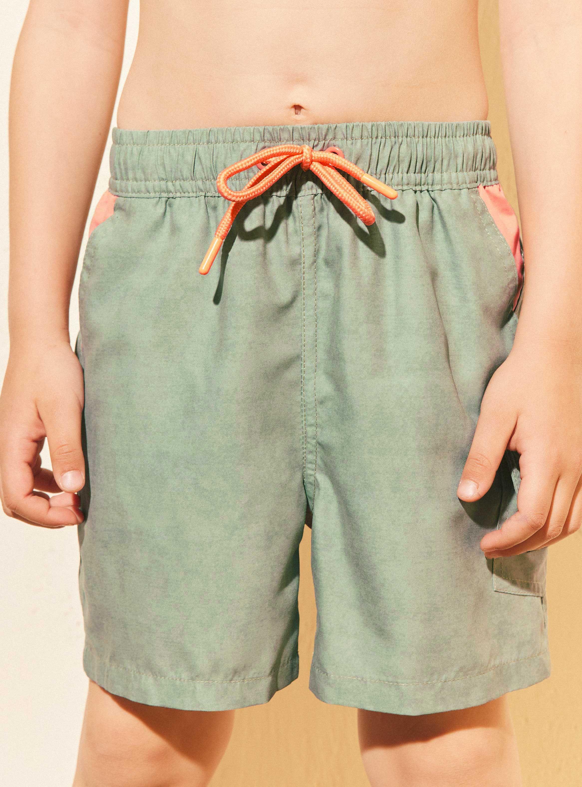 Traje de Baño Cargo Efecto Lavado-1
