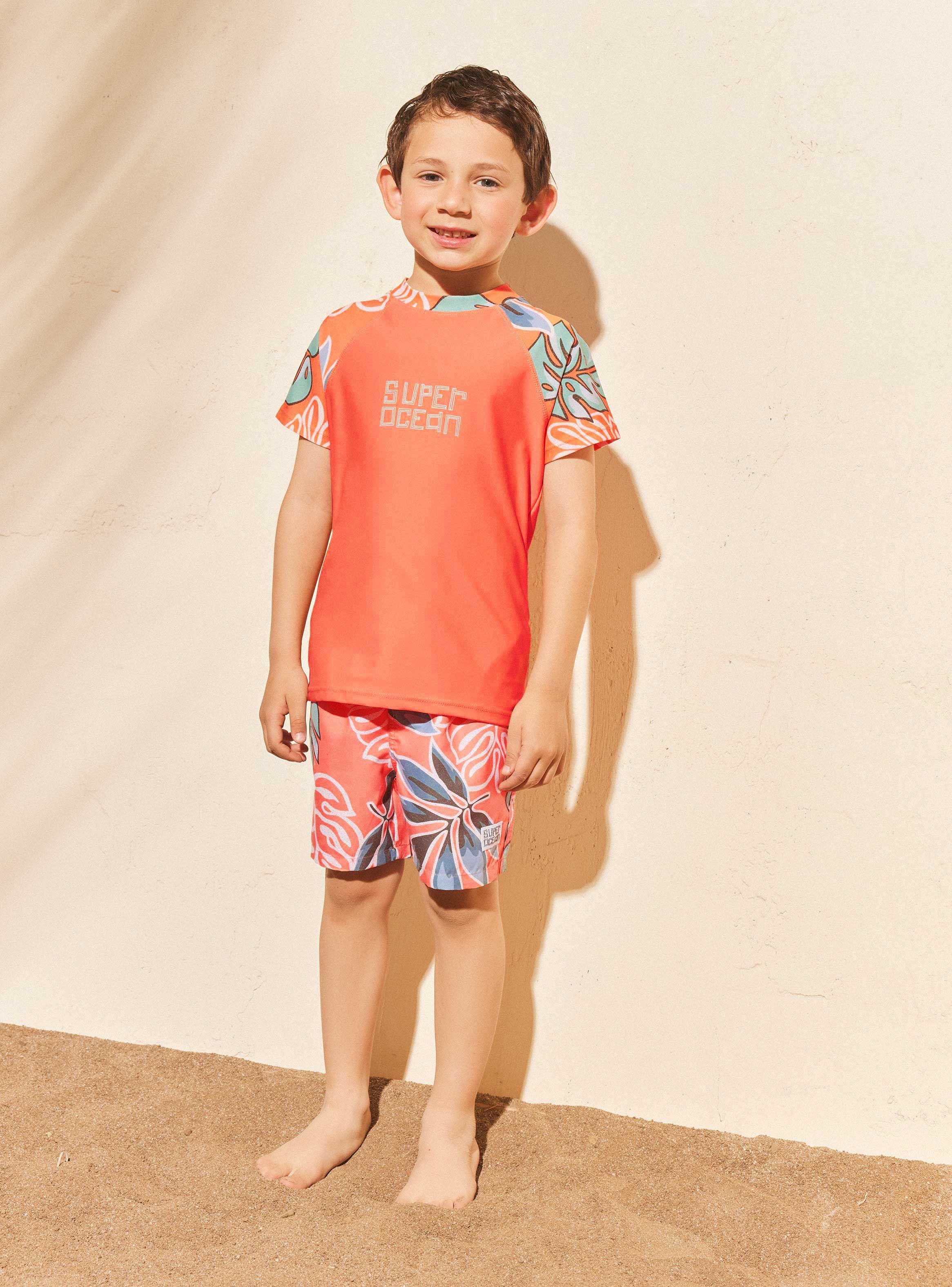 Traje de Baño Polera UV Estampada-0