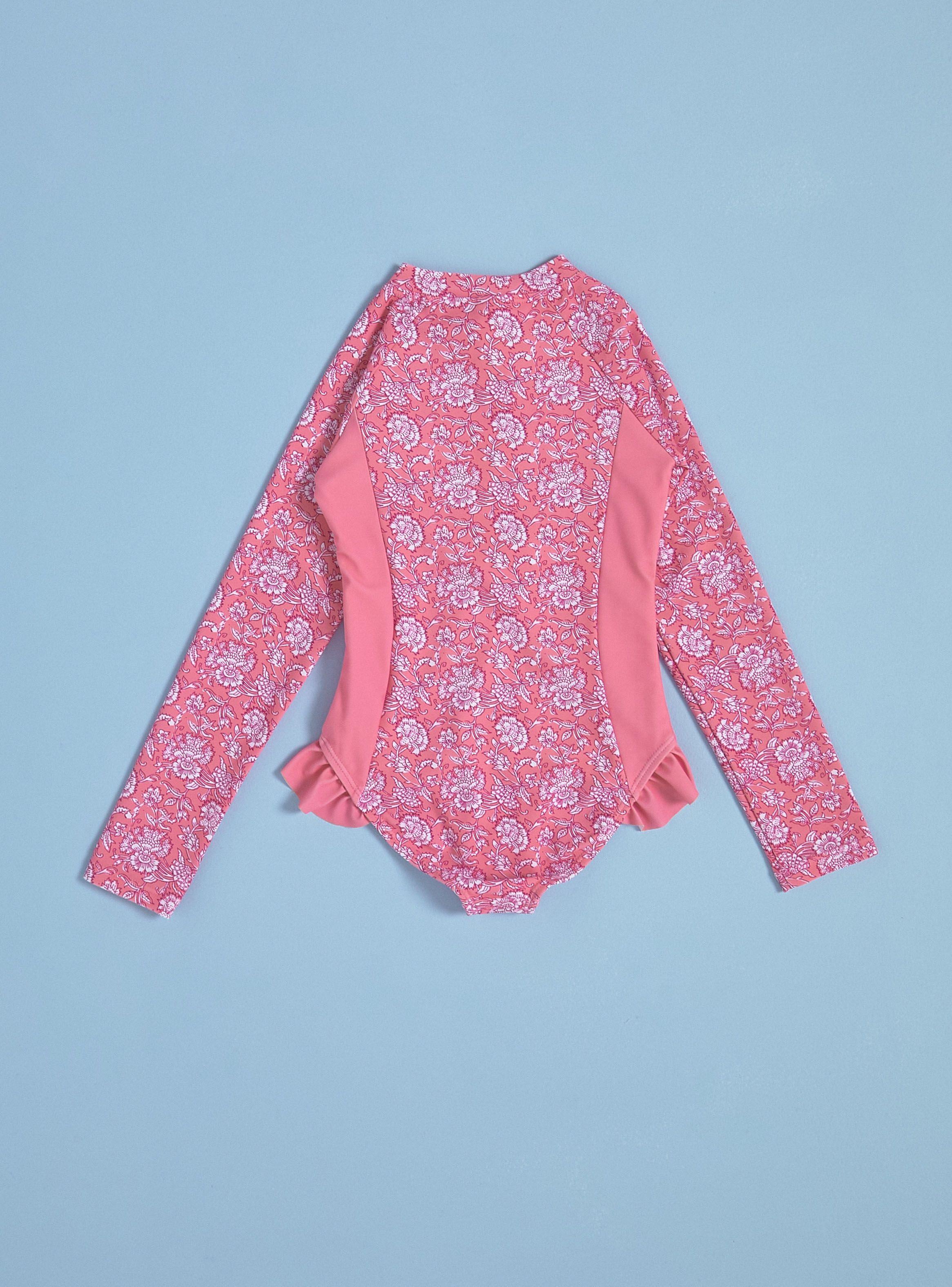 Traje de Baño con Vuelitos Estampado-3