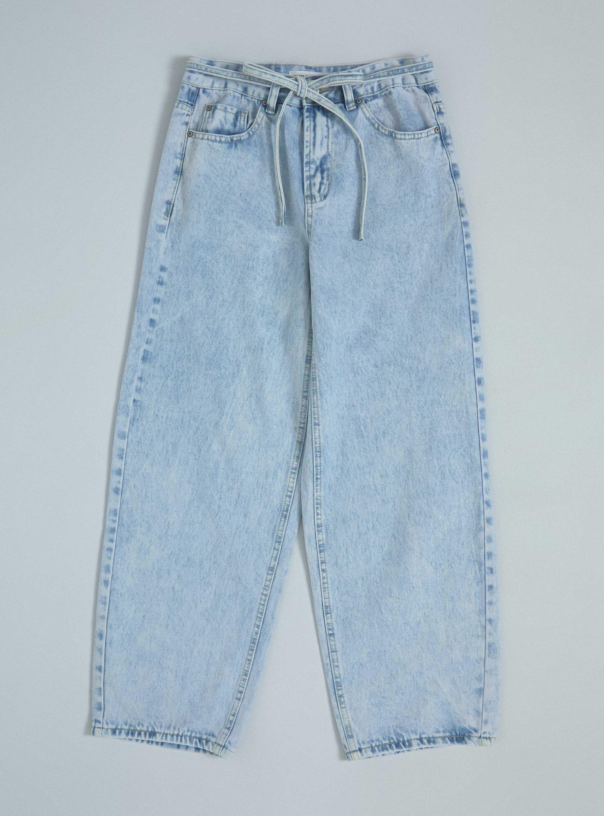 Jeans con Cinturón Tipo Lazo-2