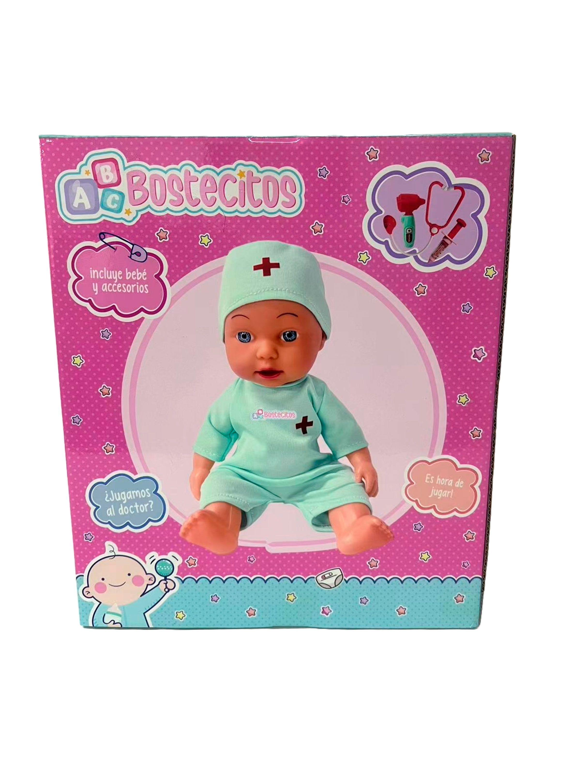 Muñeca Babydoll Bostecitos Doctor 4 Accesorios-2
