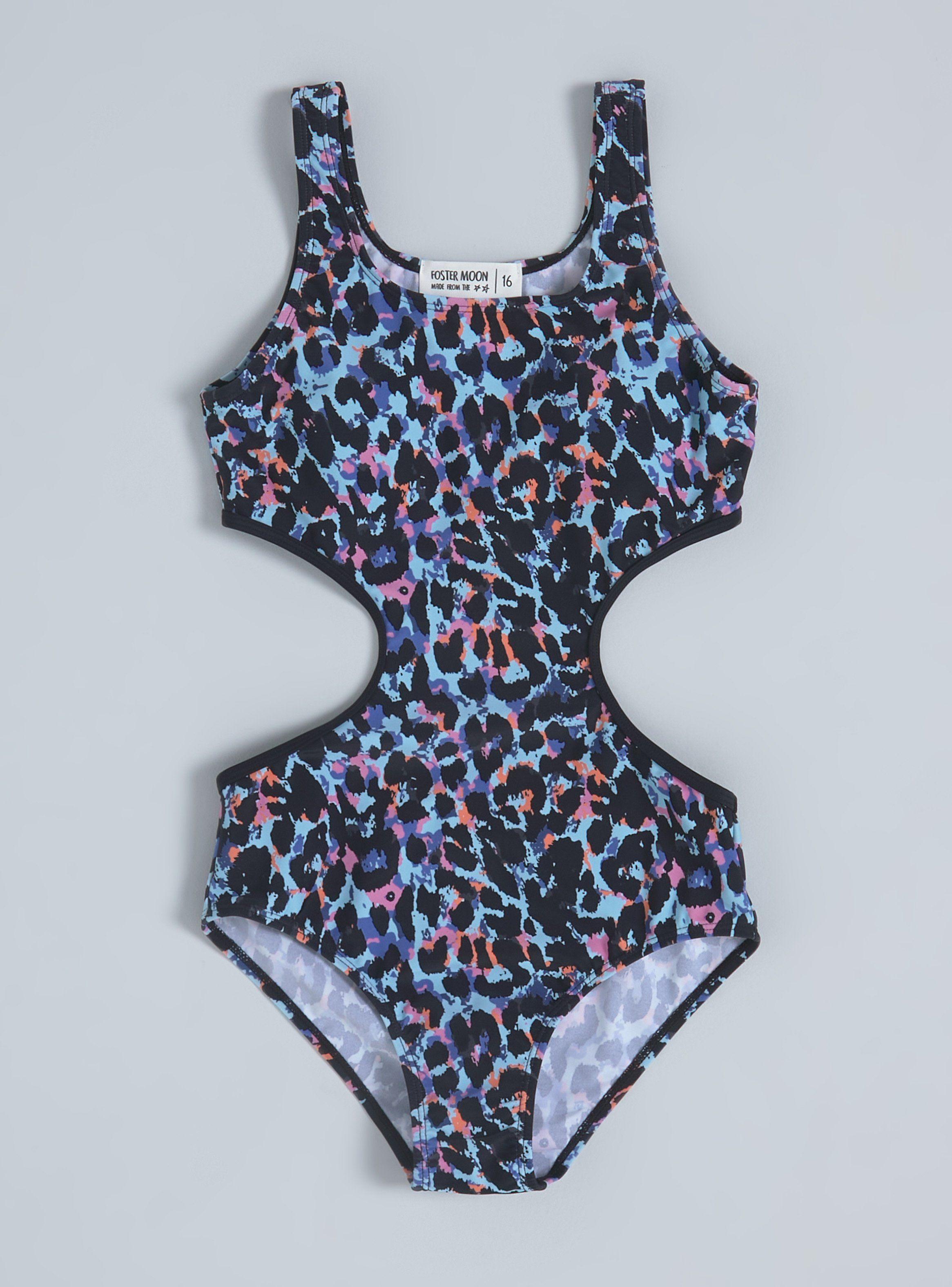 Traje de Baño Estampado Cut Out-0