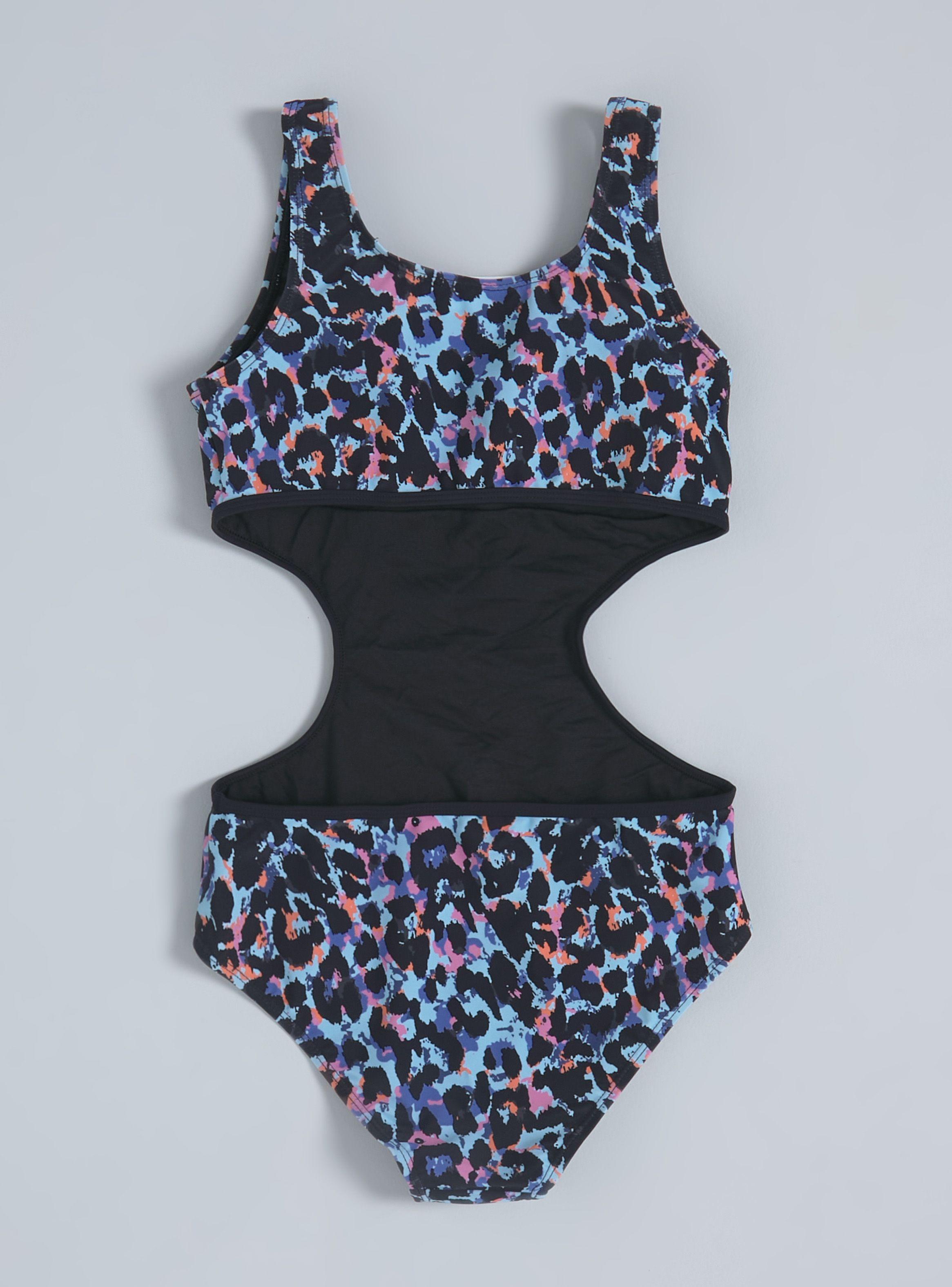 Traje de Baño Estampado Cut Out-1