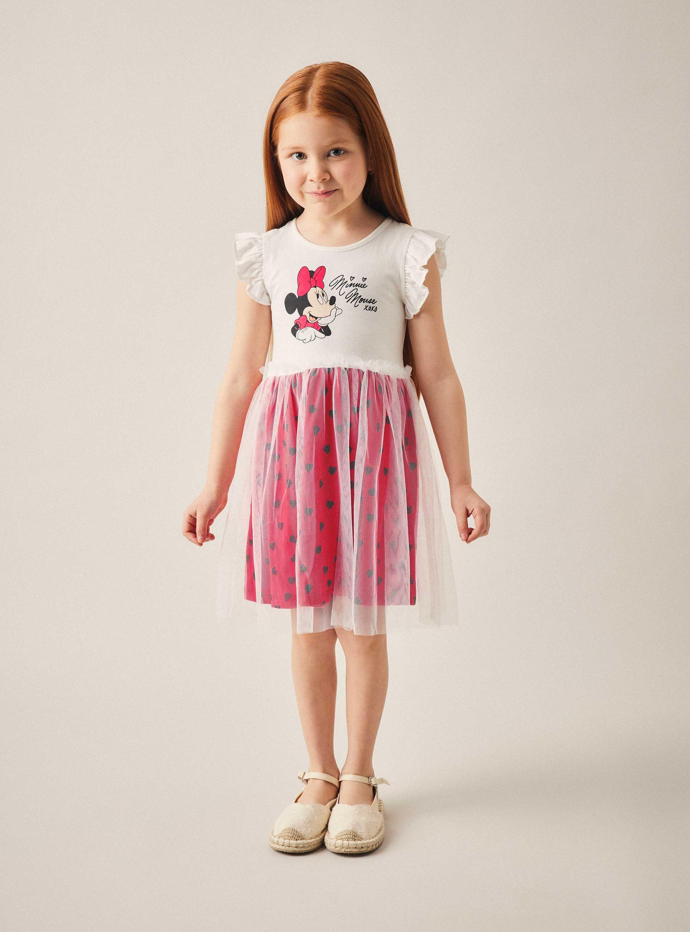 Vestido Niña con Tul Minnie Disney-0