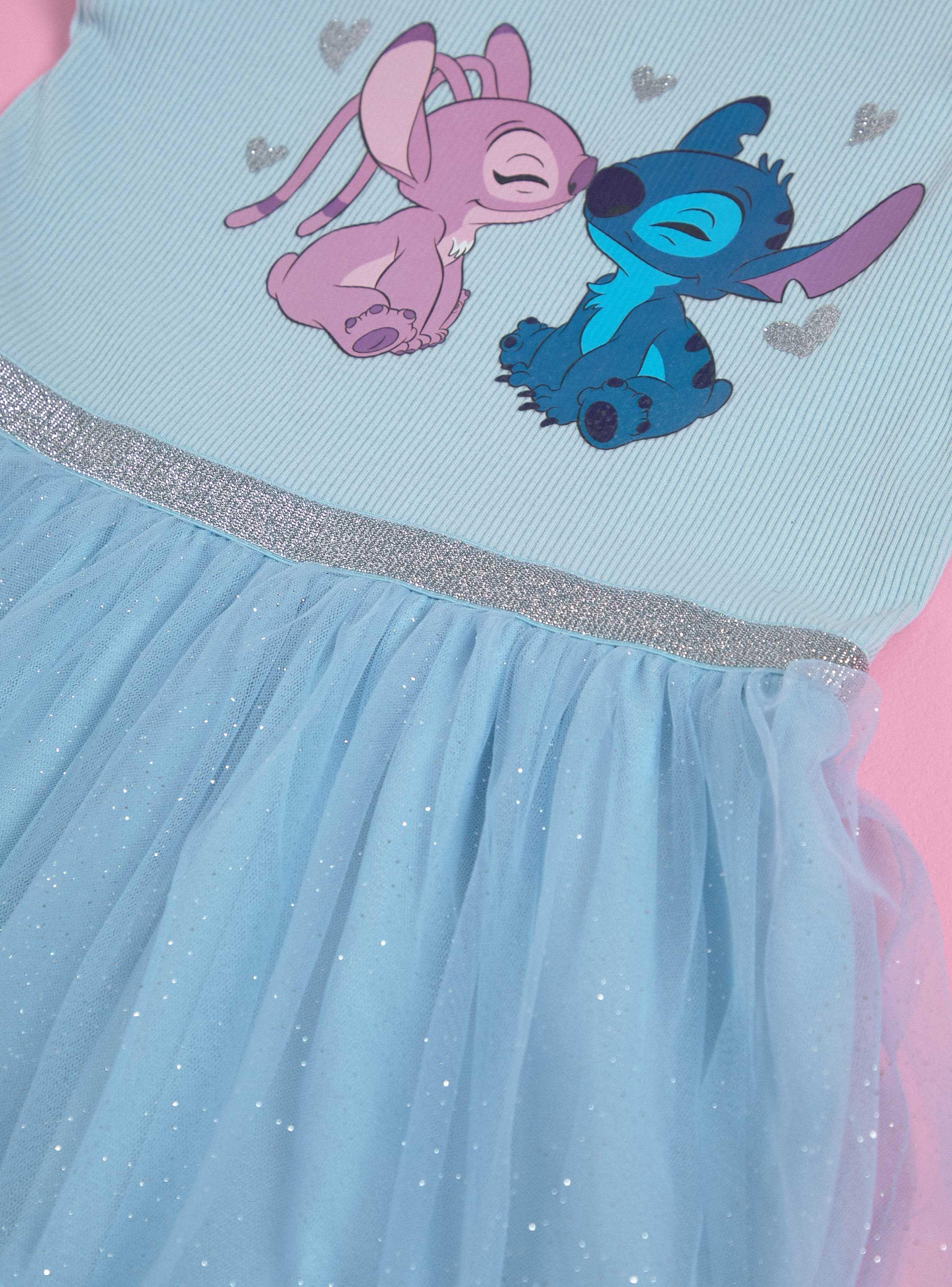 Vestido con Tul Niña Angel & Stitch Disney-4