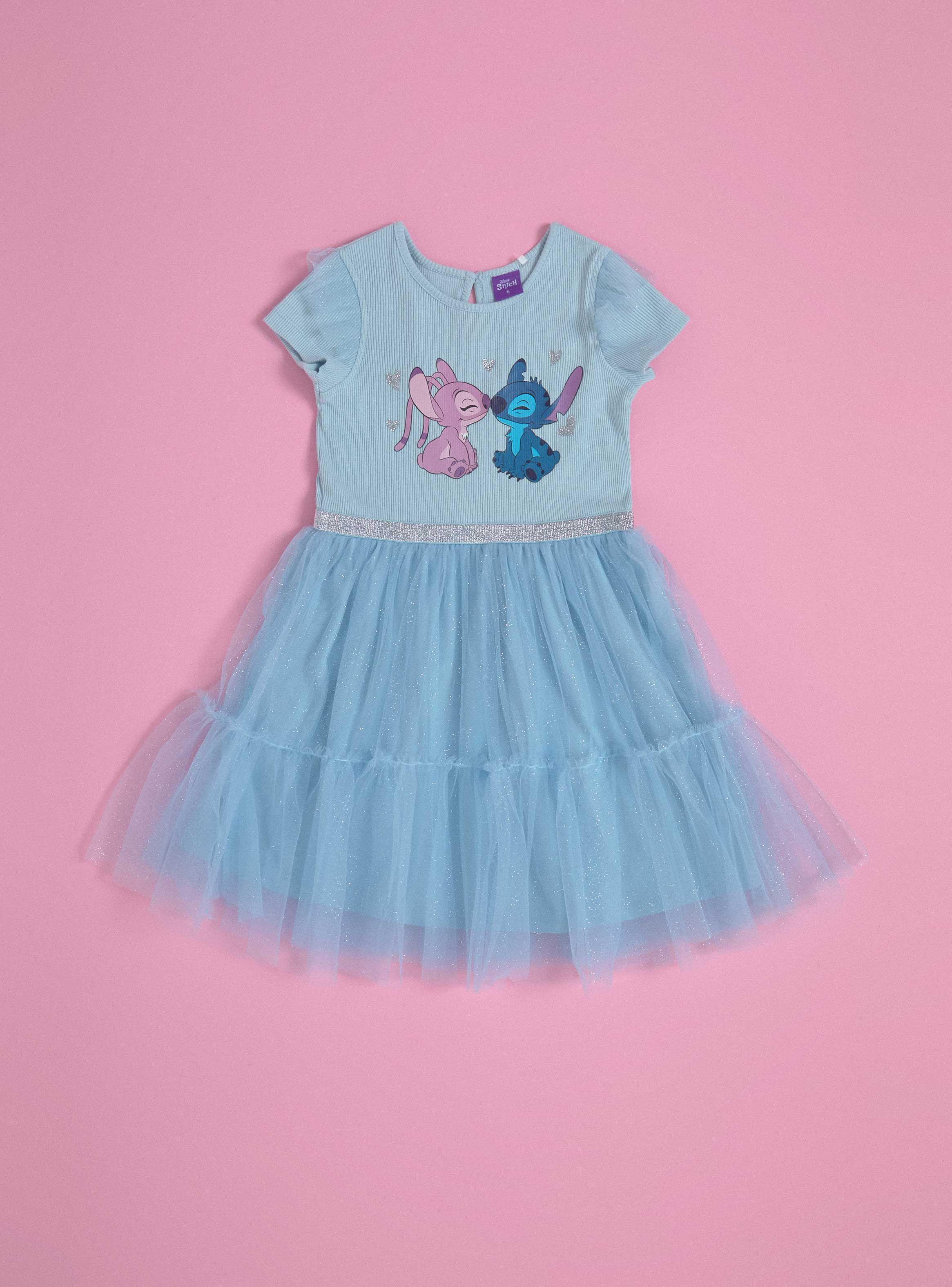 Vestido con Tul Niña Angel & Stitch Disney-2