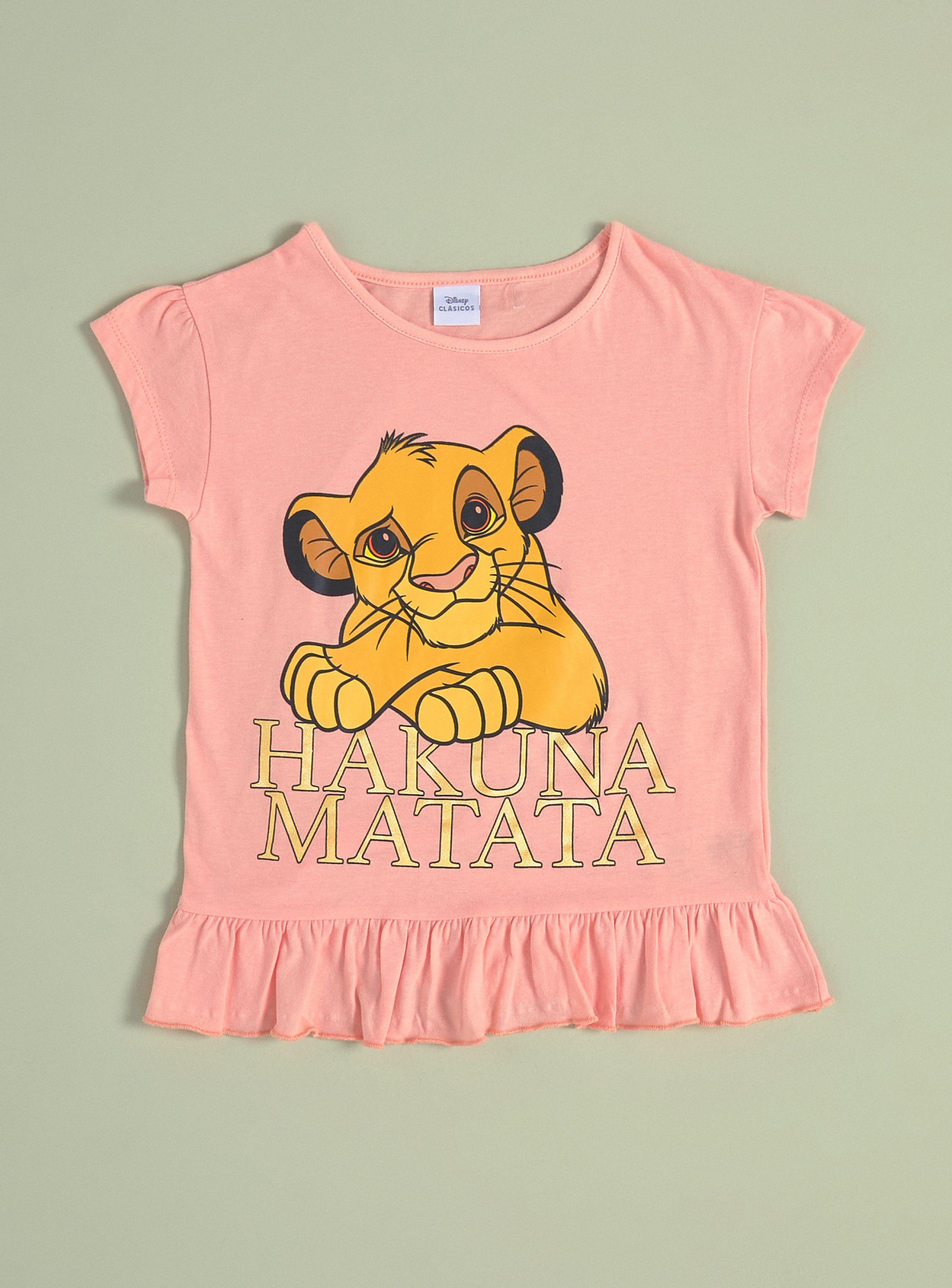 Polera con Vuelos Niña Estampadas Simba & Nala Disney-0