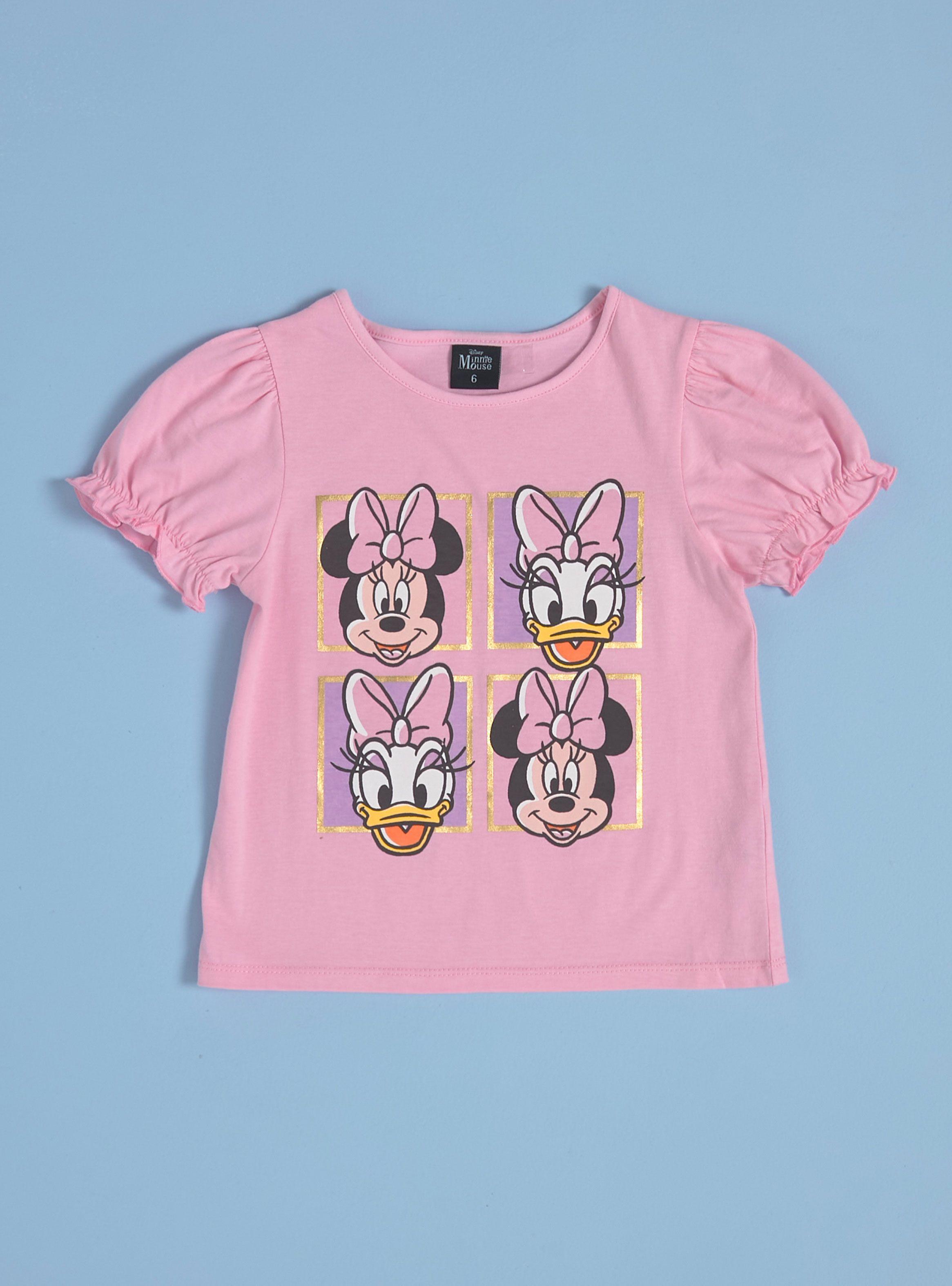 Polera Manga Corta Niña Estampada Minnie & Daisy Disney-2