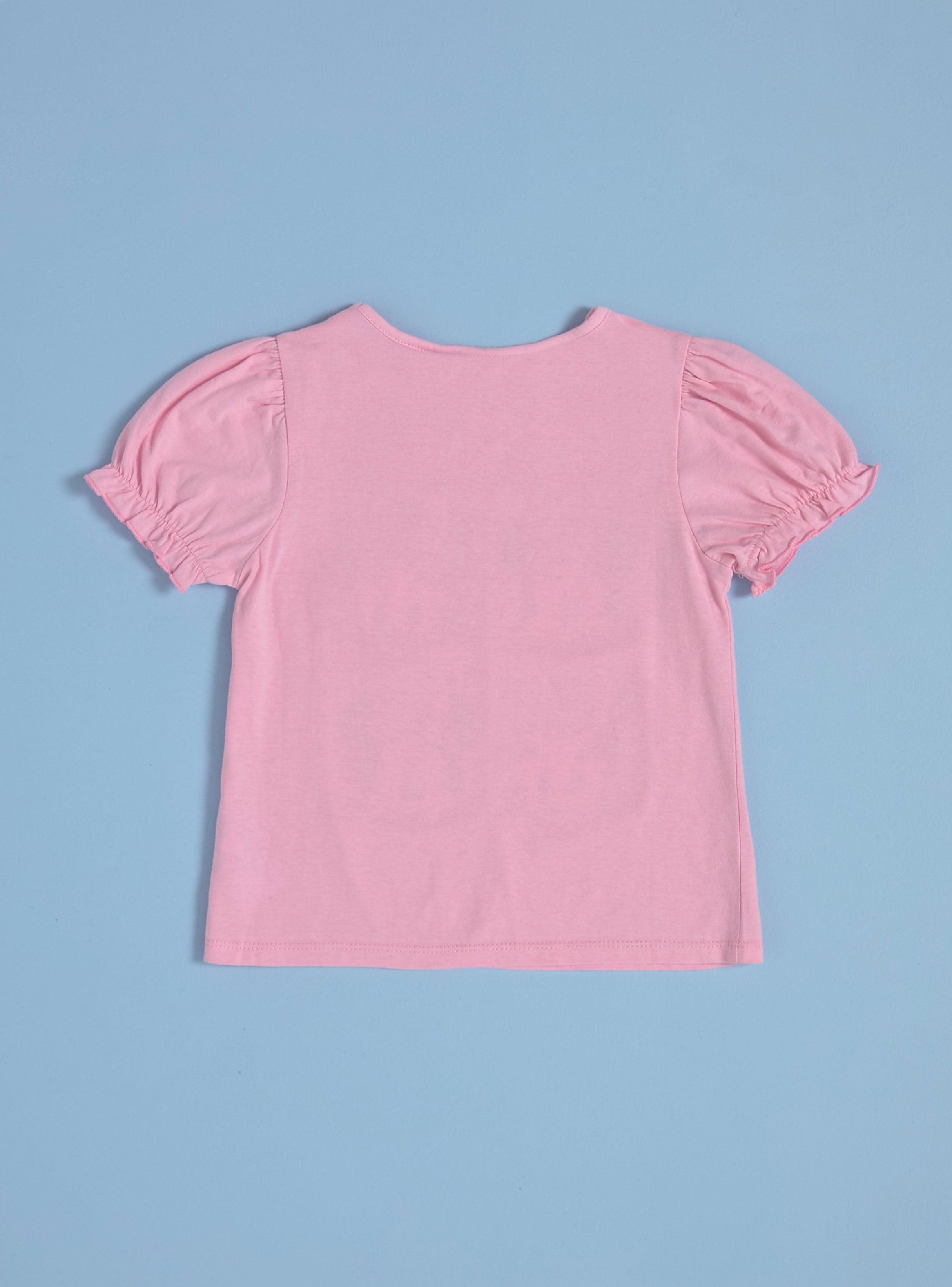 Polera Manga Corta Niña Estampada Minnie & Daisy Disney-3