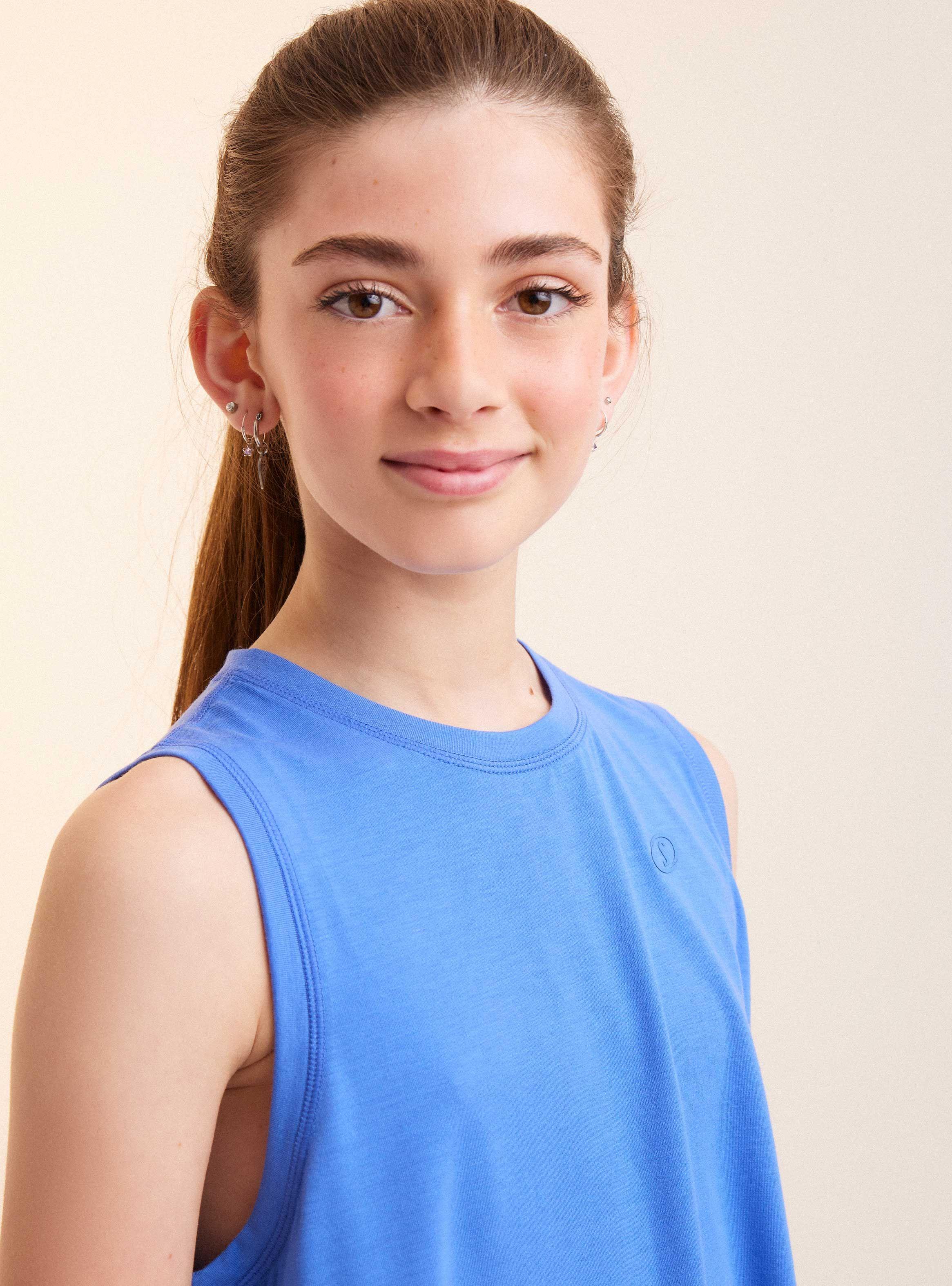 Polera Crop Tela Fluida-1