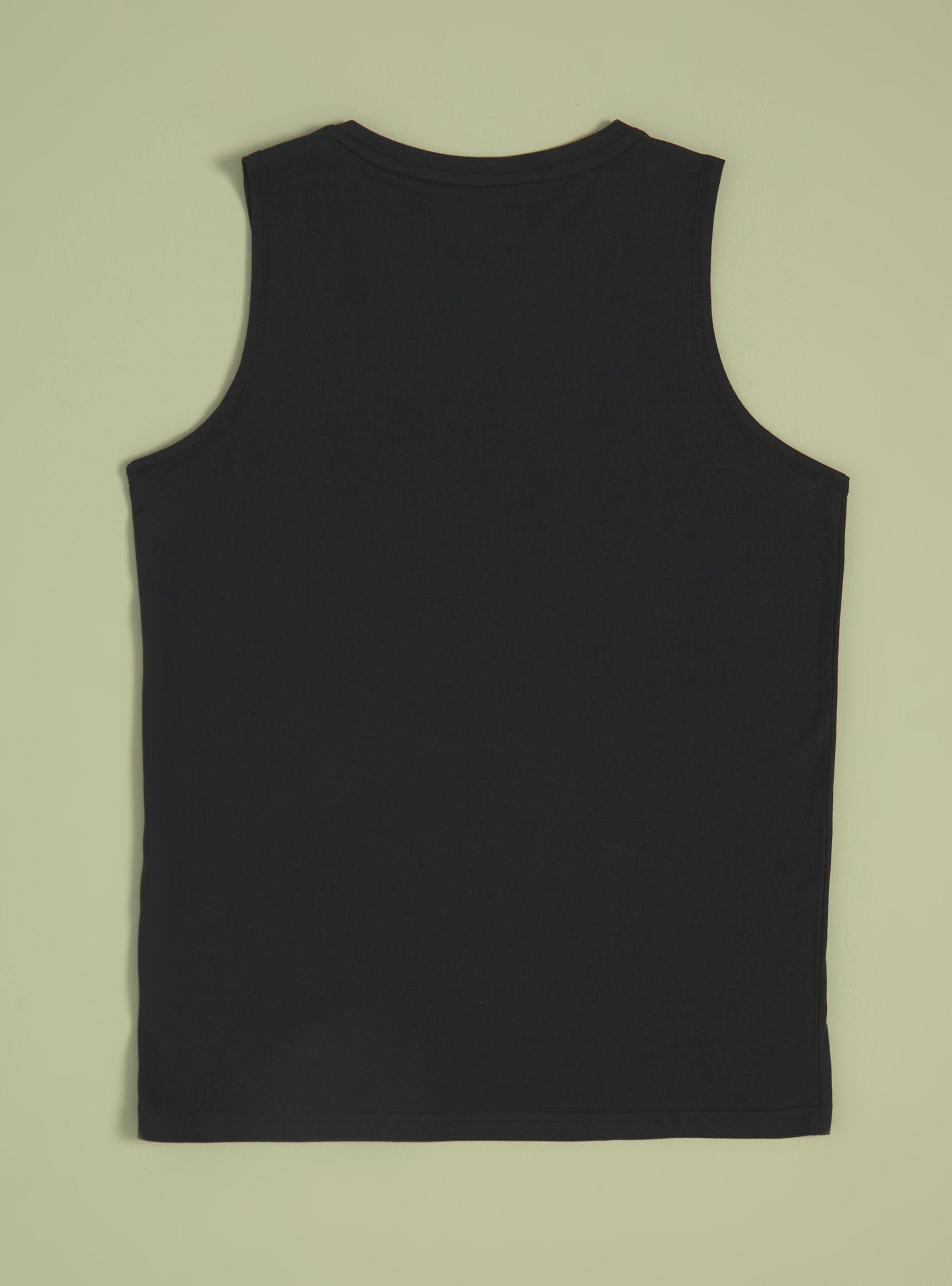 Polera Sin Mangas Estampado en Pecho-3