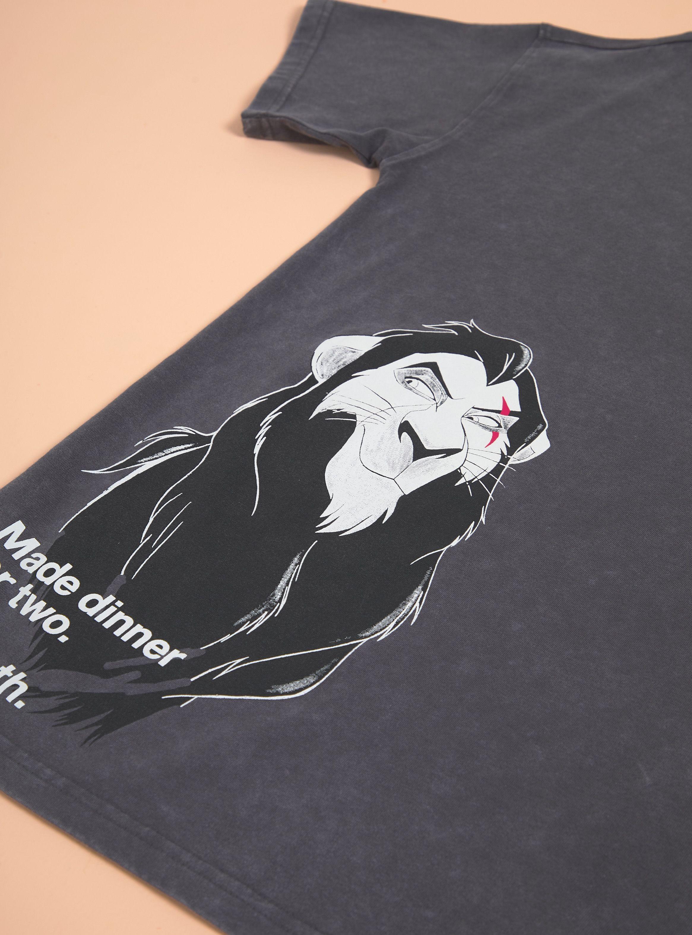 Polera Manga Corta Estampada Scar Rey León Disney-4