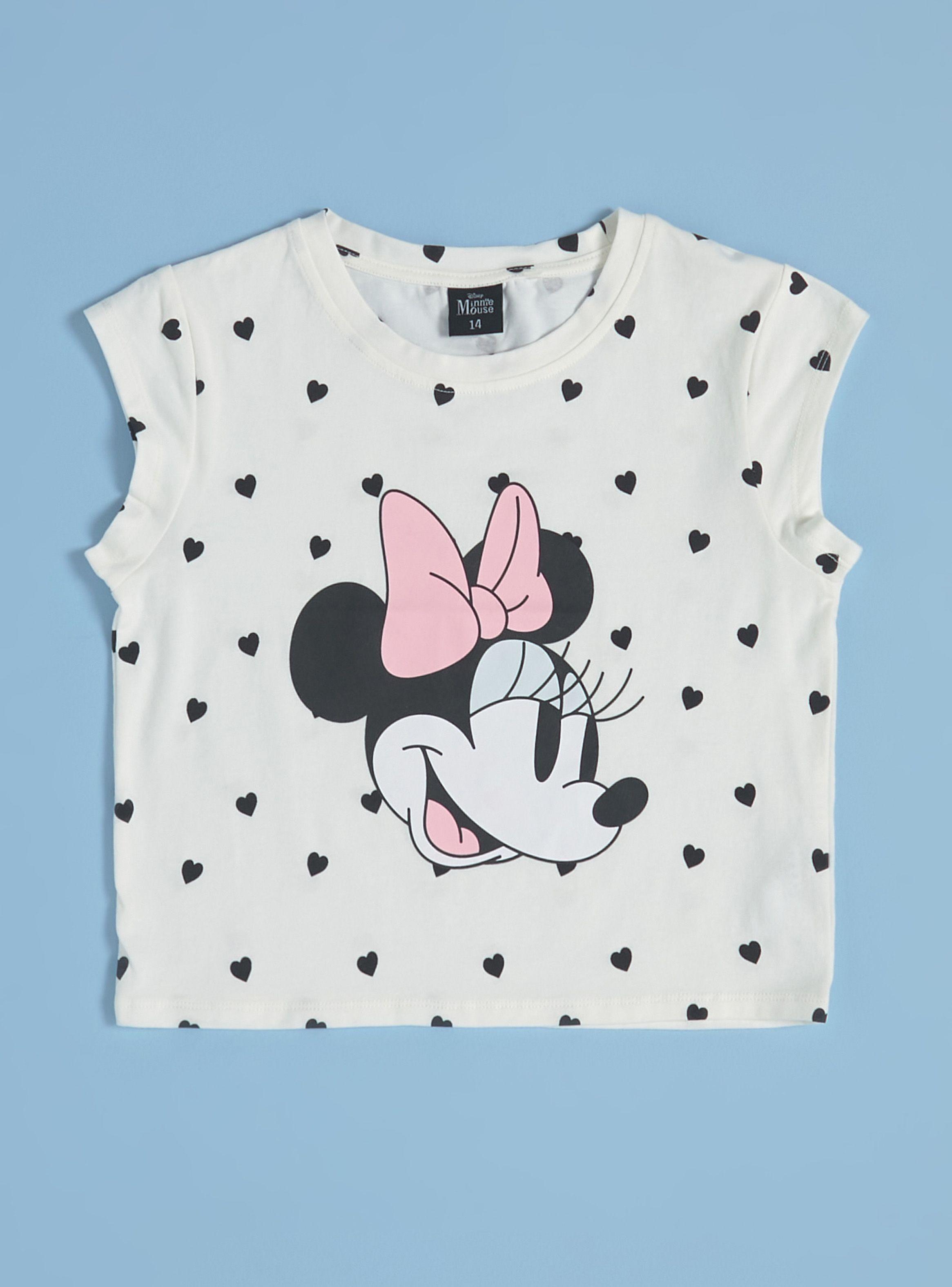 Polera Manga Corta Estampada Minnie Disney-2