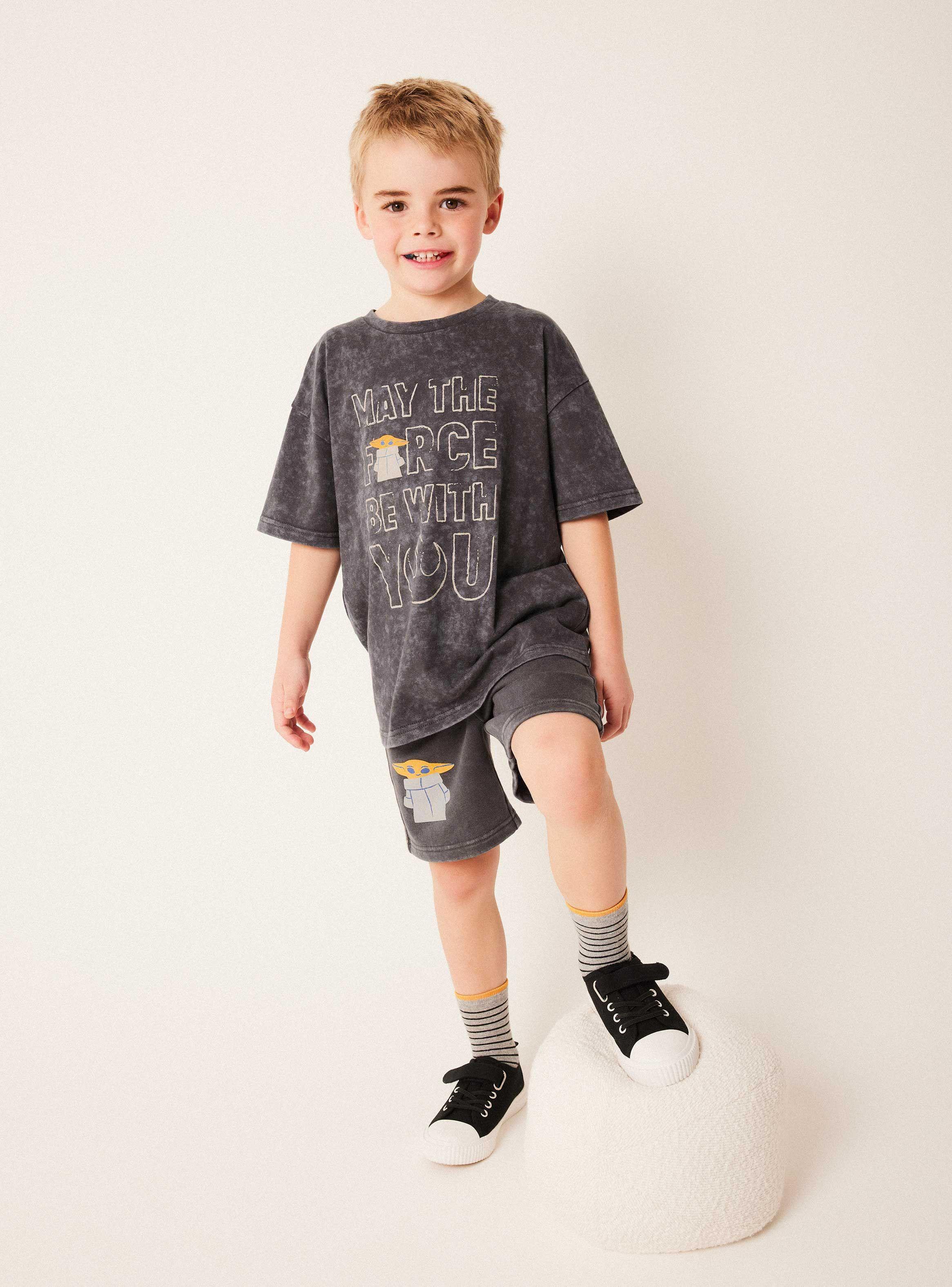 Short Estampado Star Wars Acid Wash-0