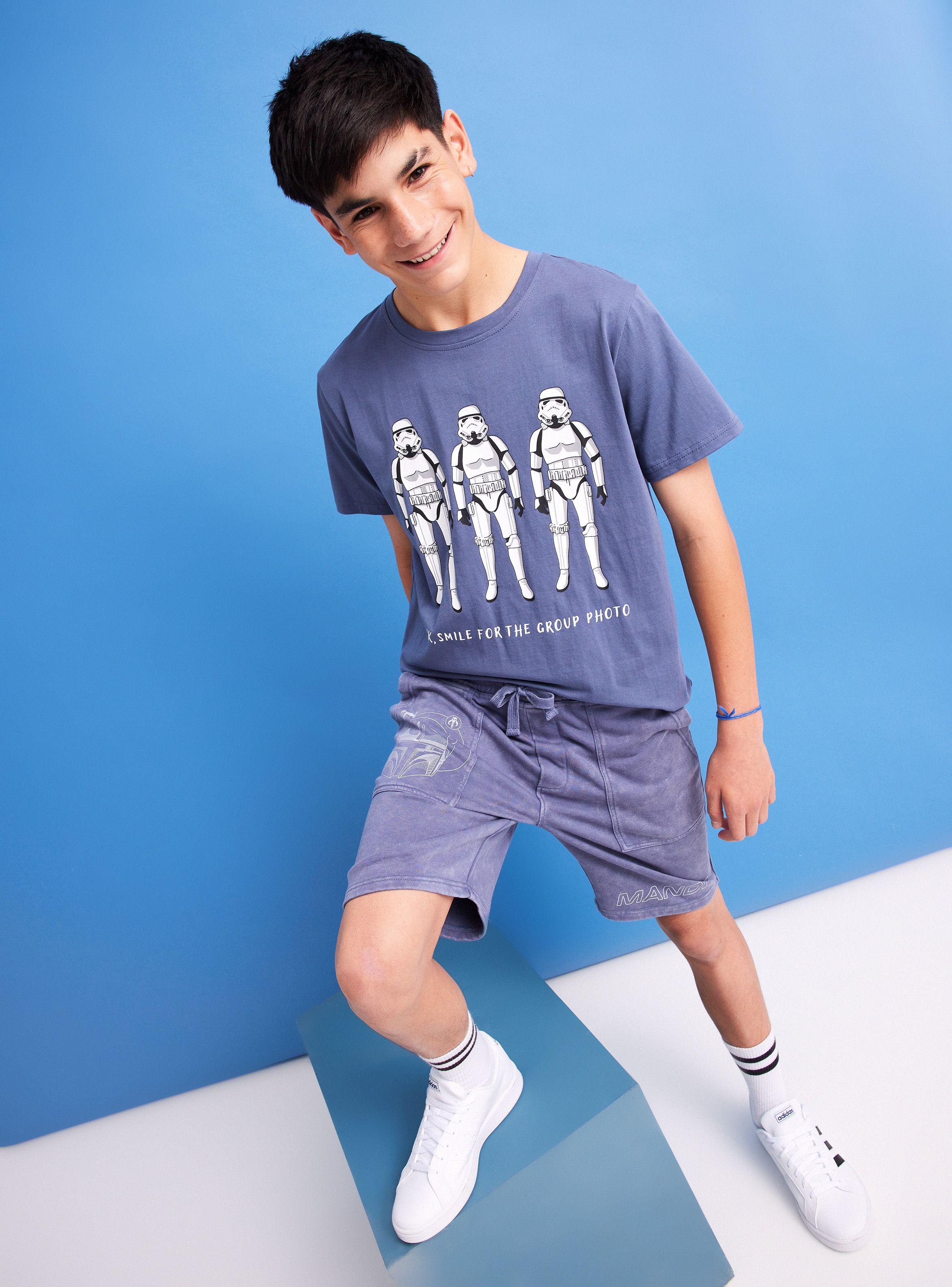 Short Azul Estampado Mandalorian Star Wars-0