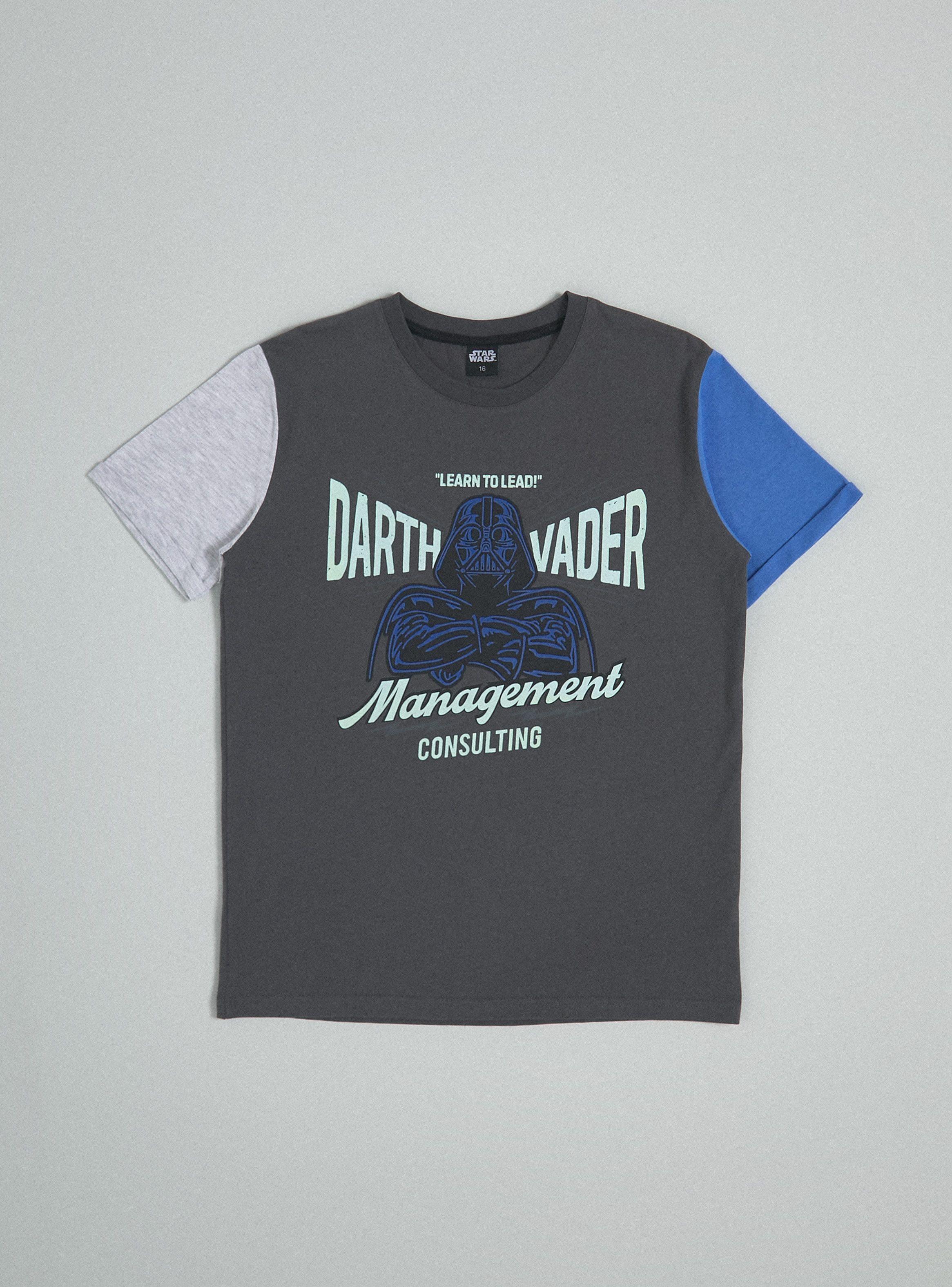 Polera Manga Corta Estampada con Aplicación Star Wars-2