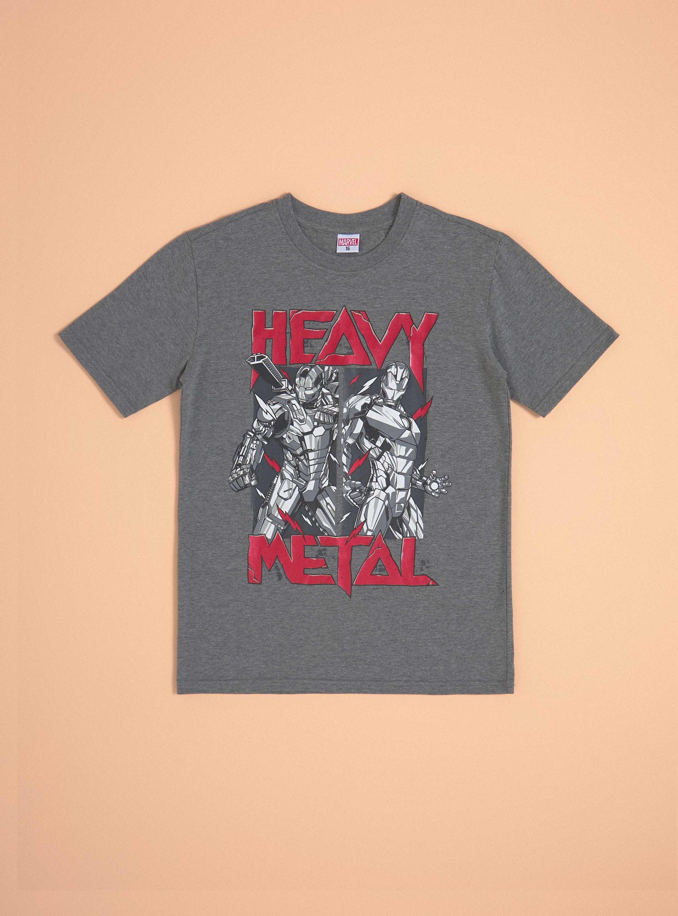 Polera Manga Corta con Aplicación Avengers Marvel-2