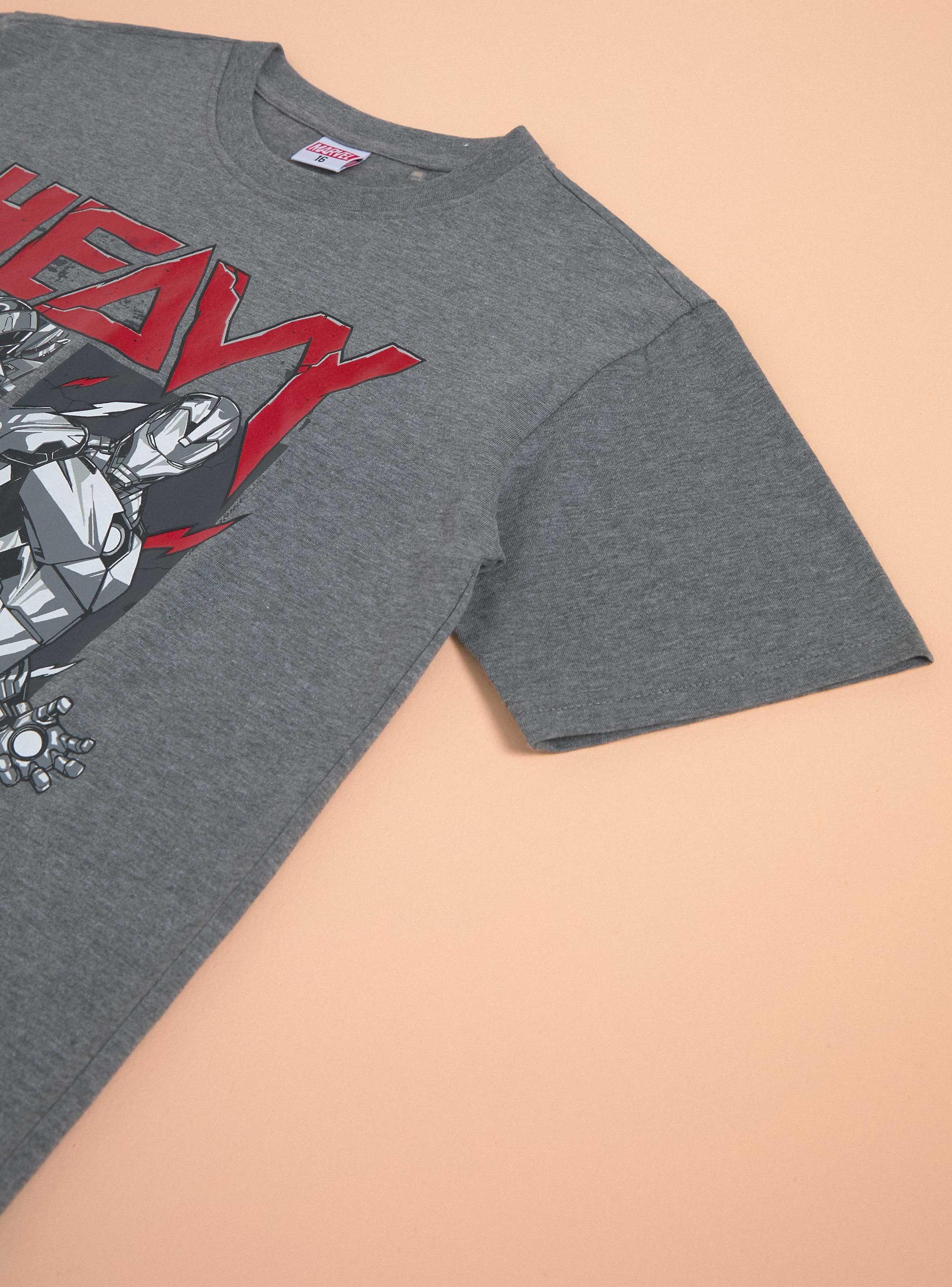 Polera Manga Corta con Aplicación Avengers Marvel-4