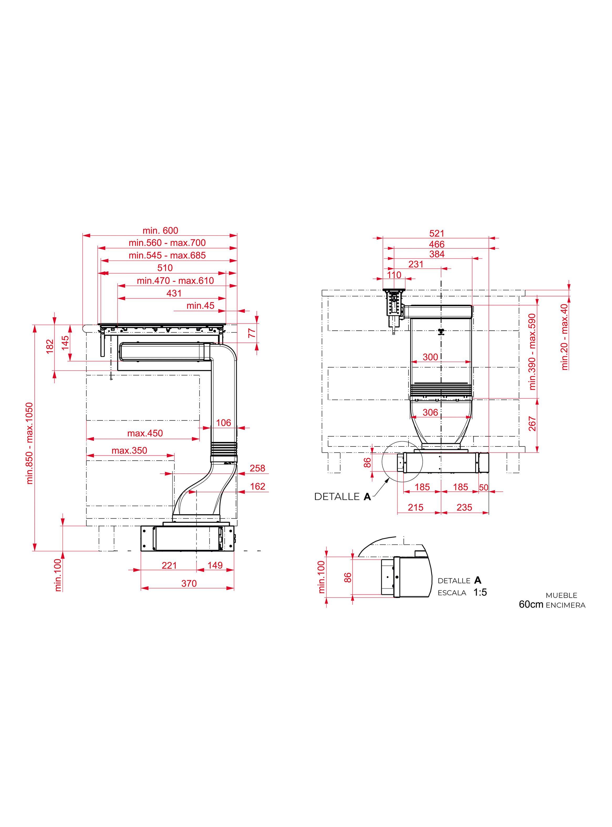 Campana Modular Serie VarioPro FIH-16760 TOS BK Negra-2