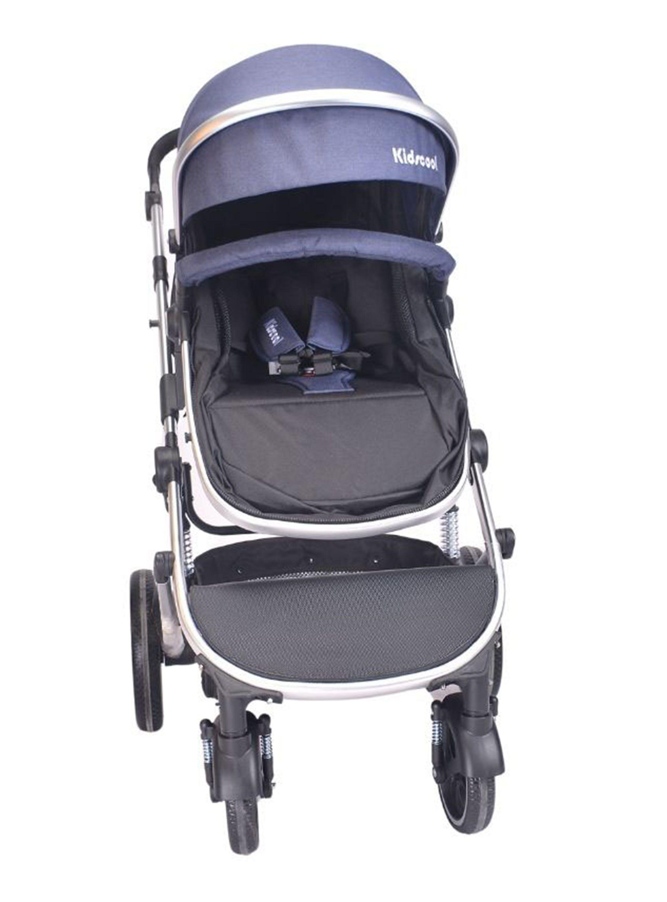 Coche Cuna Lux Azul 3 En 1-2