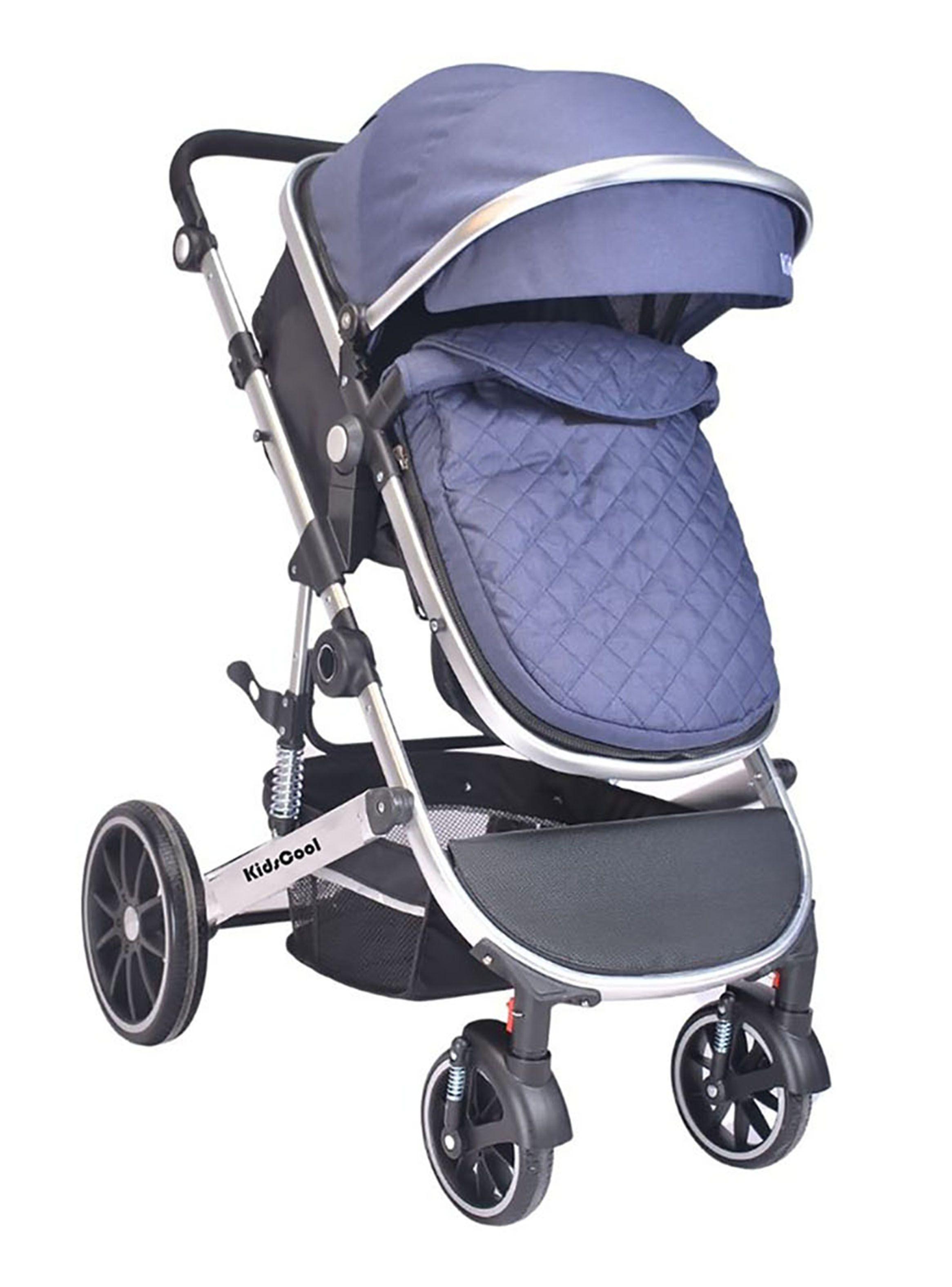 Coche Cuna Lux Azul 3 En 1-3