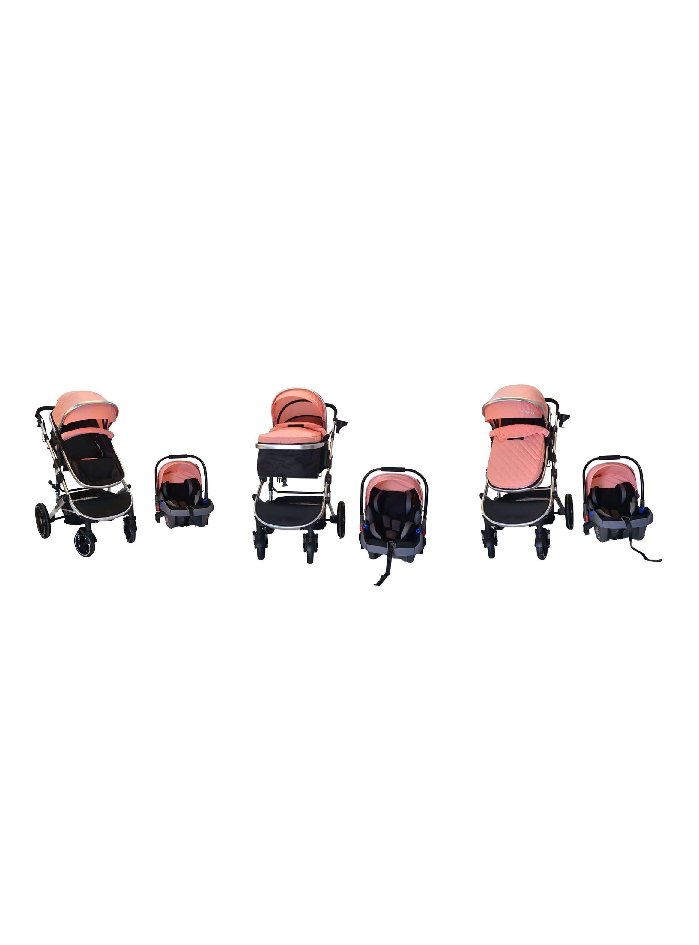 Coche Travel Lux Rosado 3X1-4