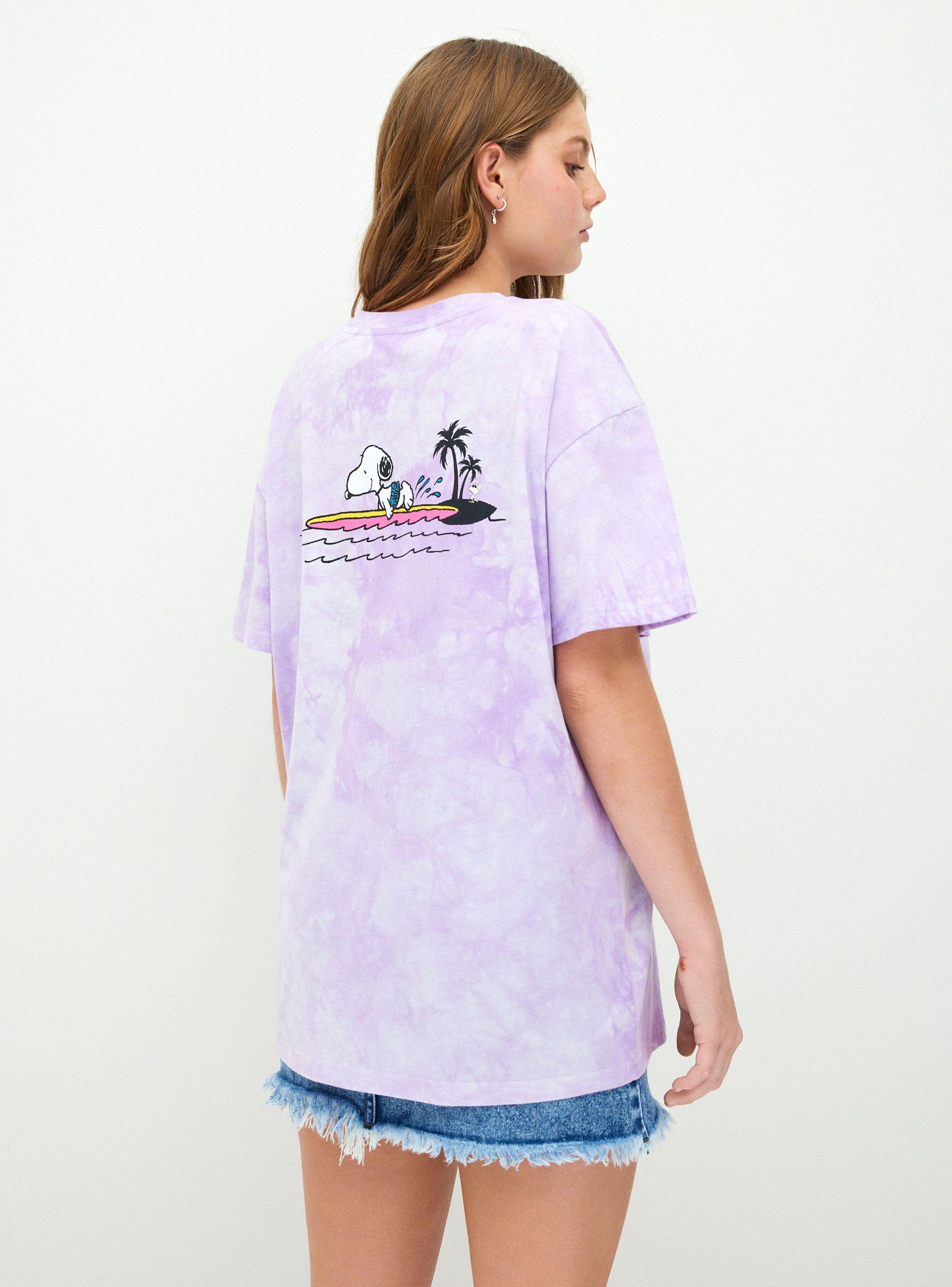 Polera Tie Dye Estampado Snoopy Surfer-1