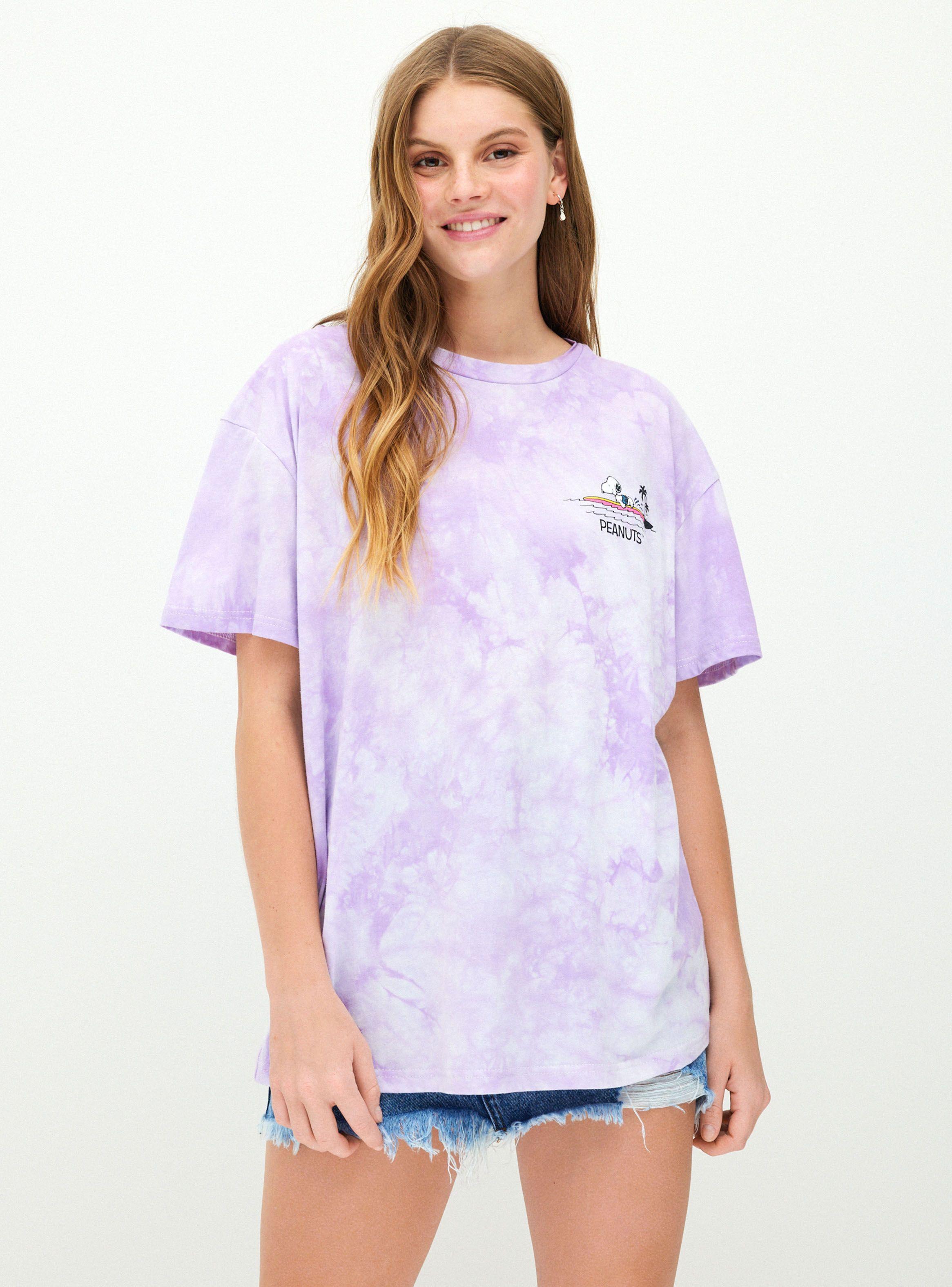 Polera Tie Dye Estampado Snoopy Surfer-0