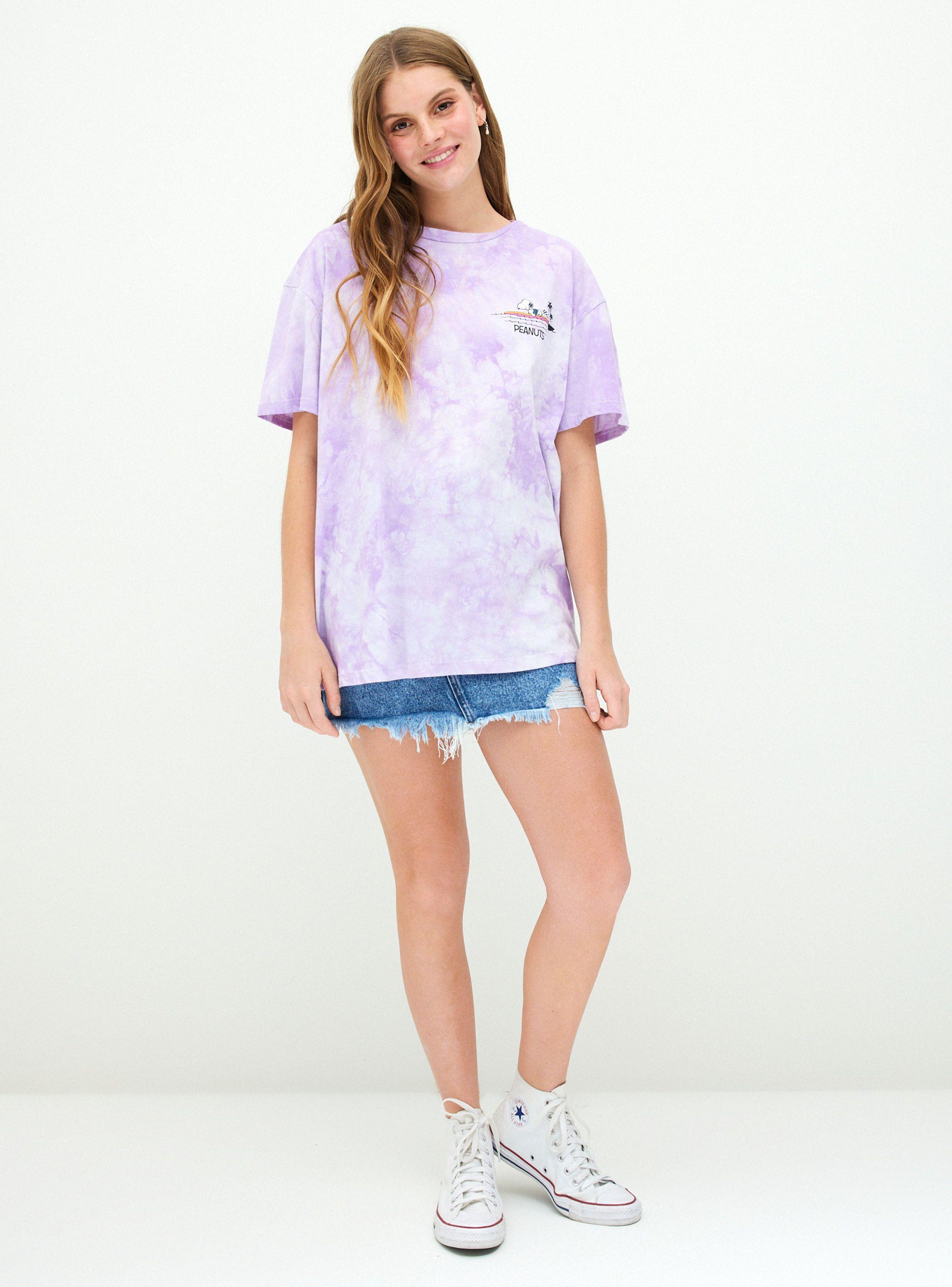 Polera Tie Dye Estampado Snoopy Surfer-3