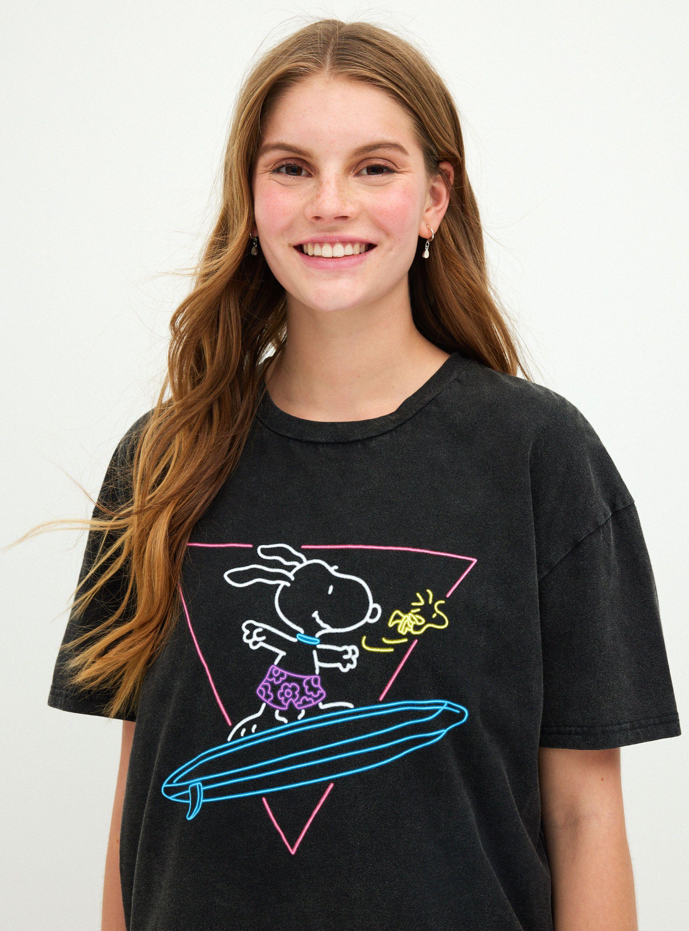 Polera Estampada Snoopy Retro-2