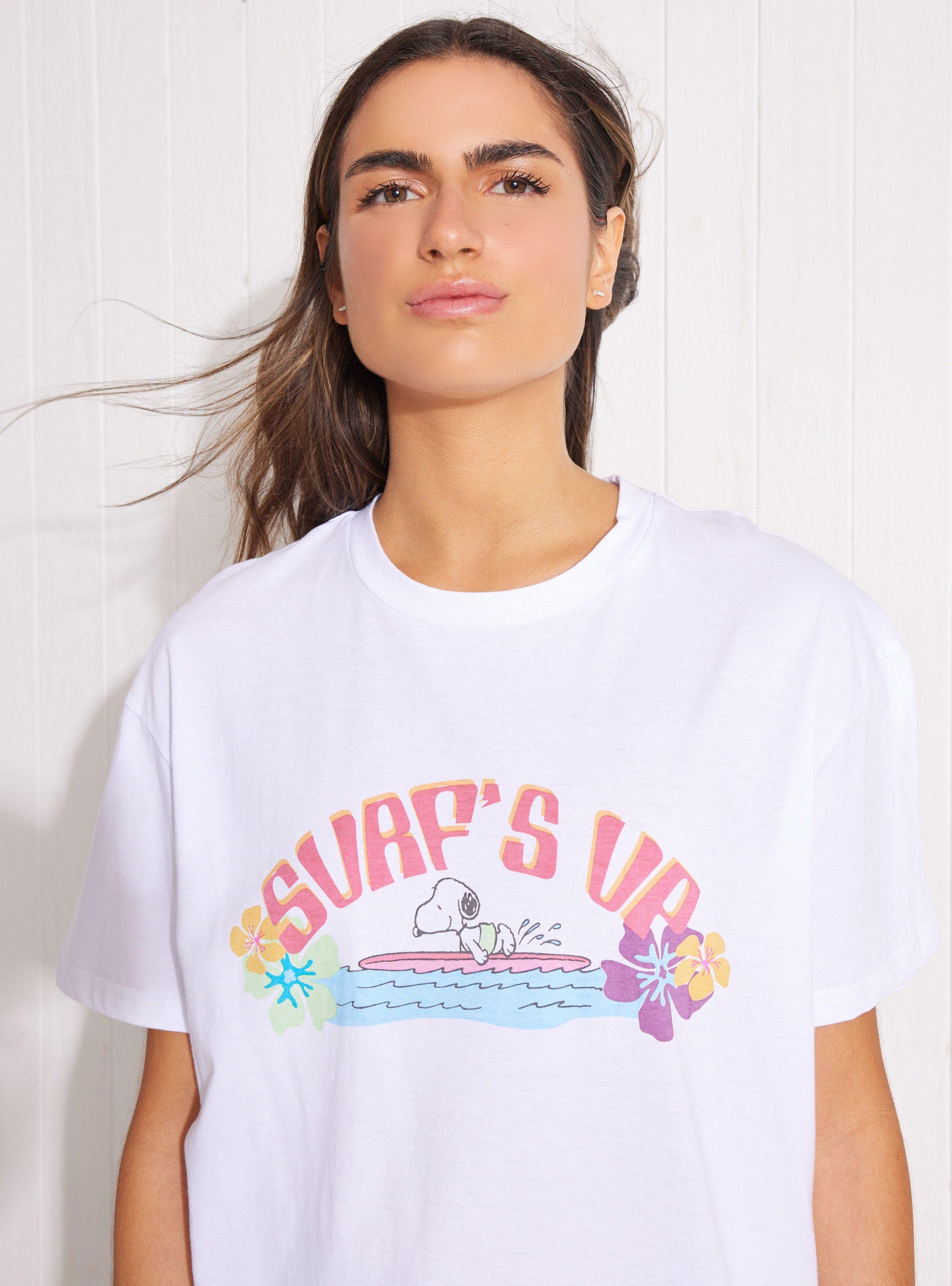 Polera de Algodón Snoopy Surf's Up-2