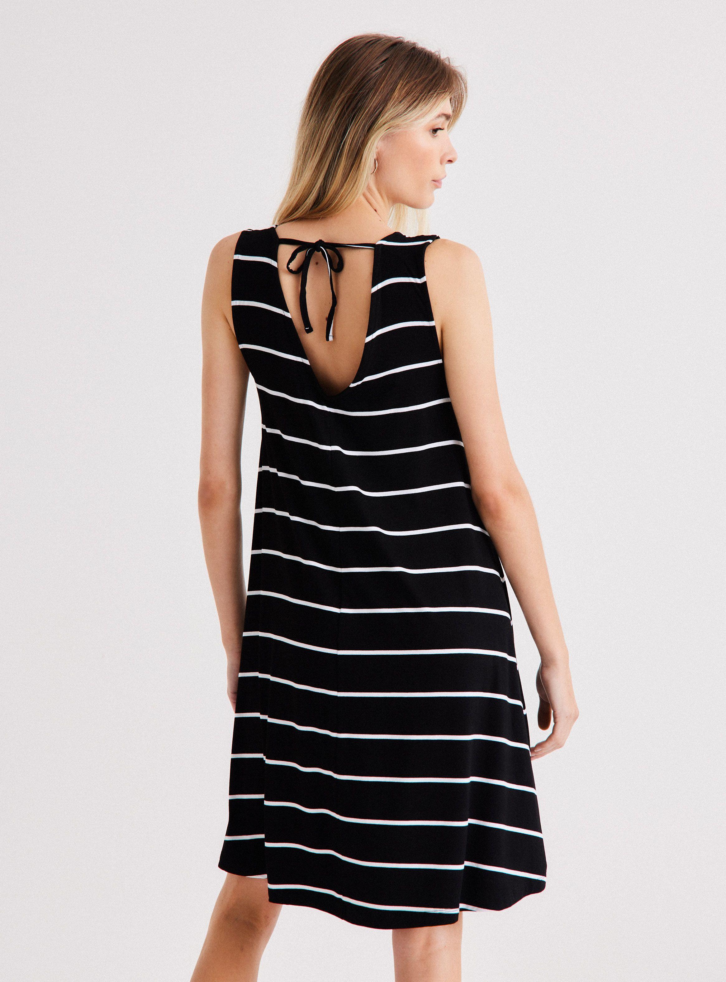 Vestido Básico Fluido de Tela Elasticada-1
