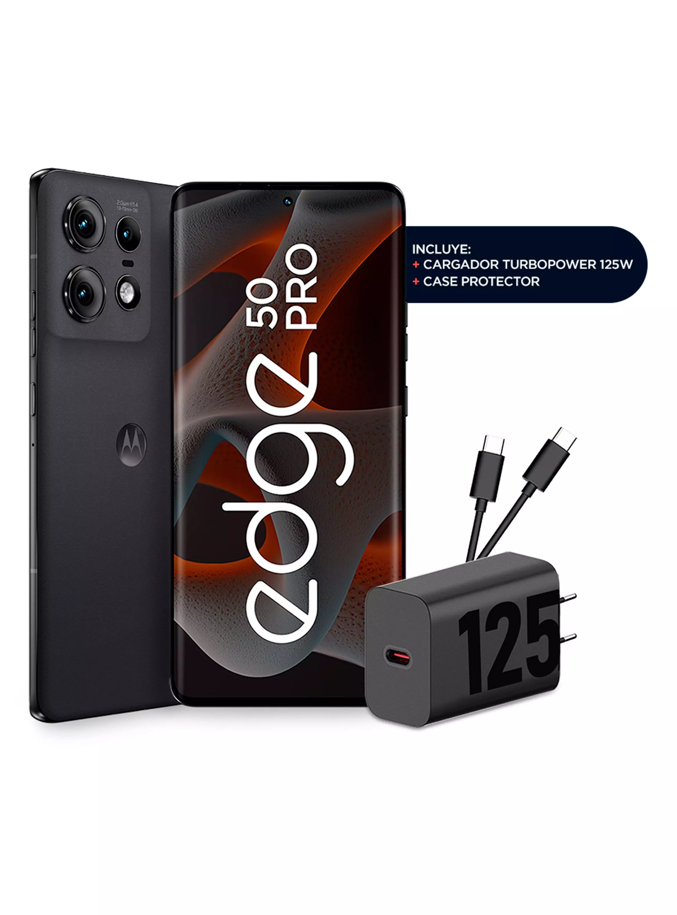Smartphone Edge 50 Pro 5G 512GB 6.6" Negro Liberado-1