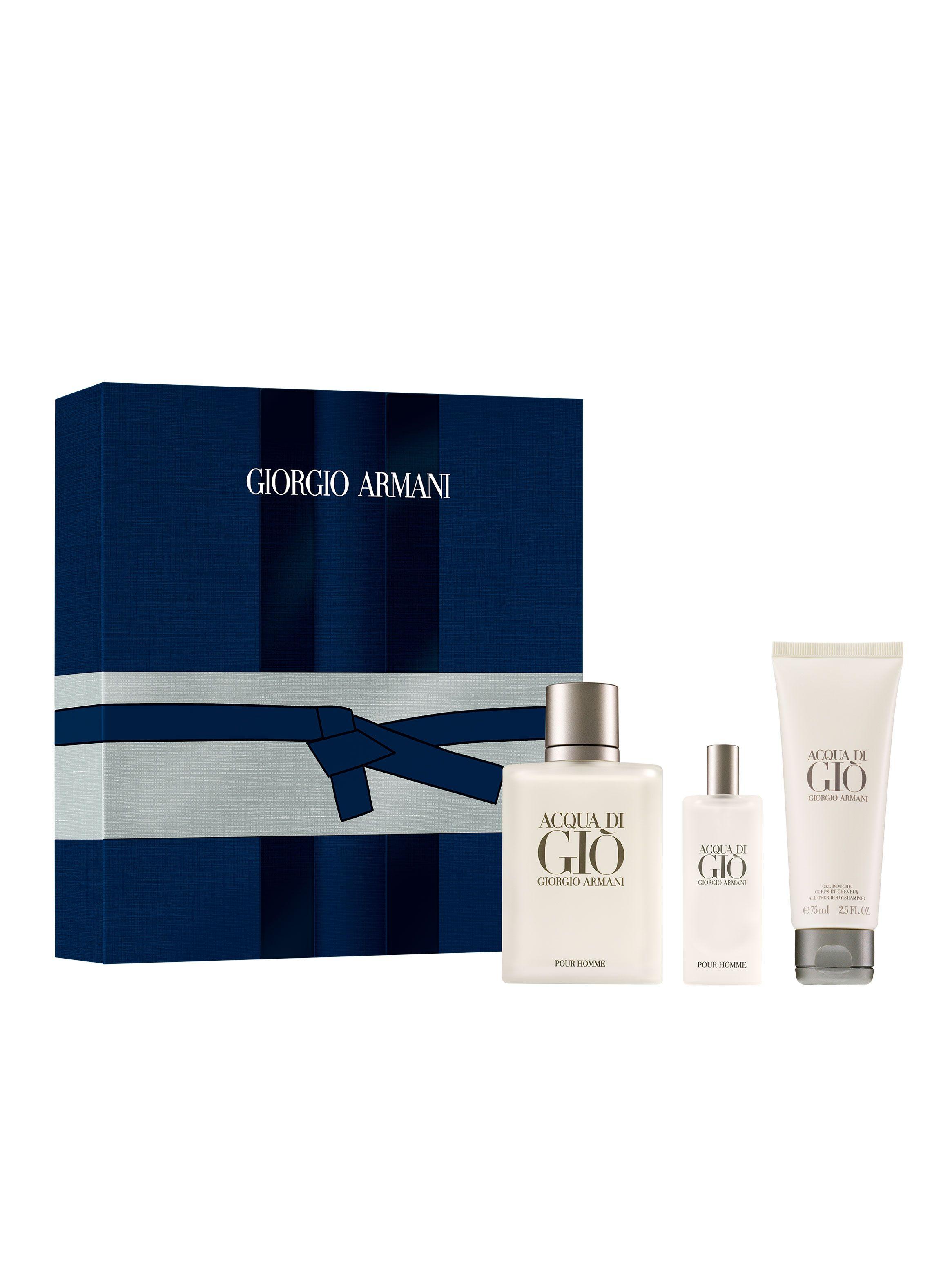 Set Acqua Di Gio Perfume 100 ml + Perfume 15 ml + Shower Gel 75 ml-1
